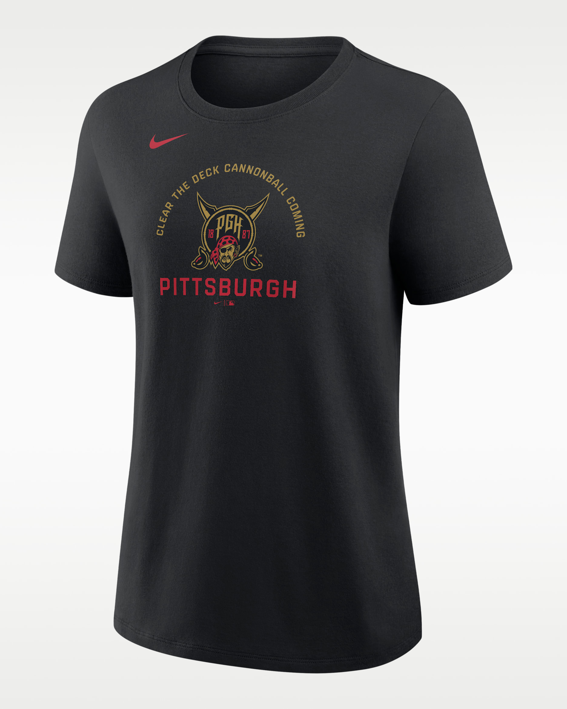 Pittsburgh Pirates City Connect Women's Nike MLB T-Shirt - Black