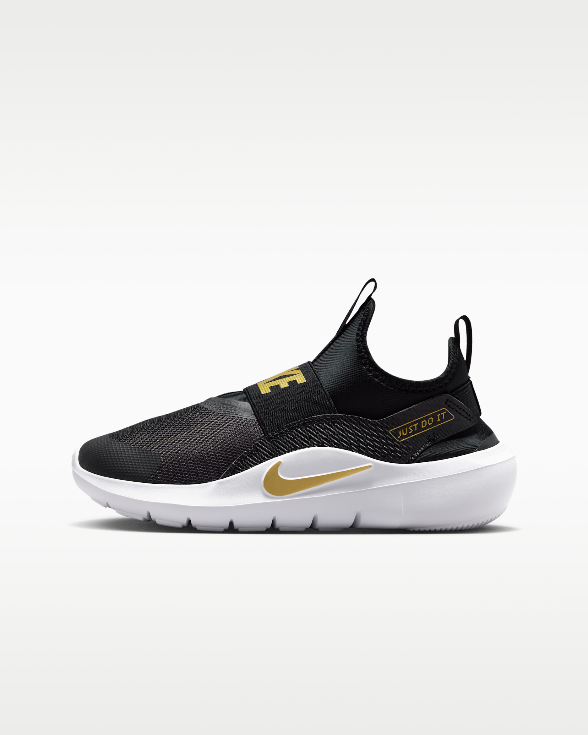 Nike Flex Runner 4 Big Kids' Running Shoes - Black/White/Blur