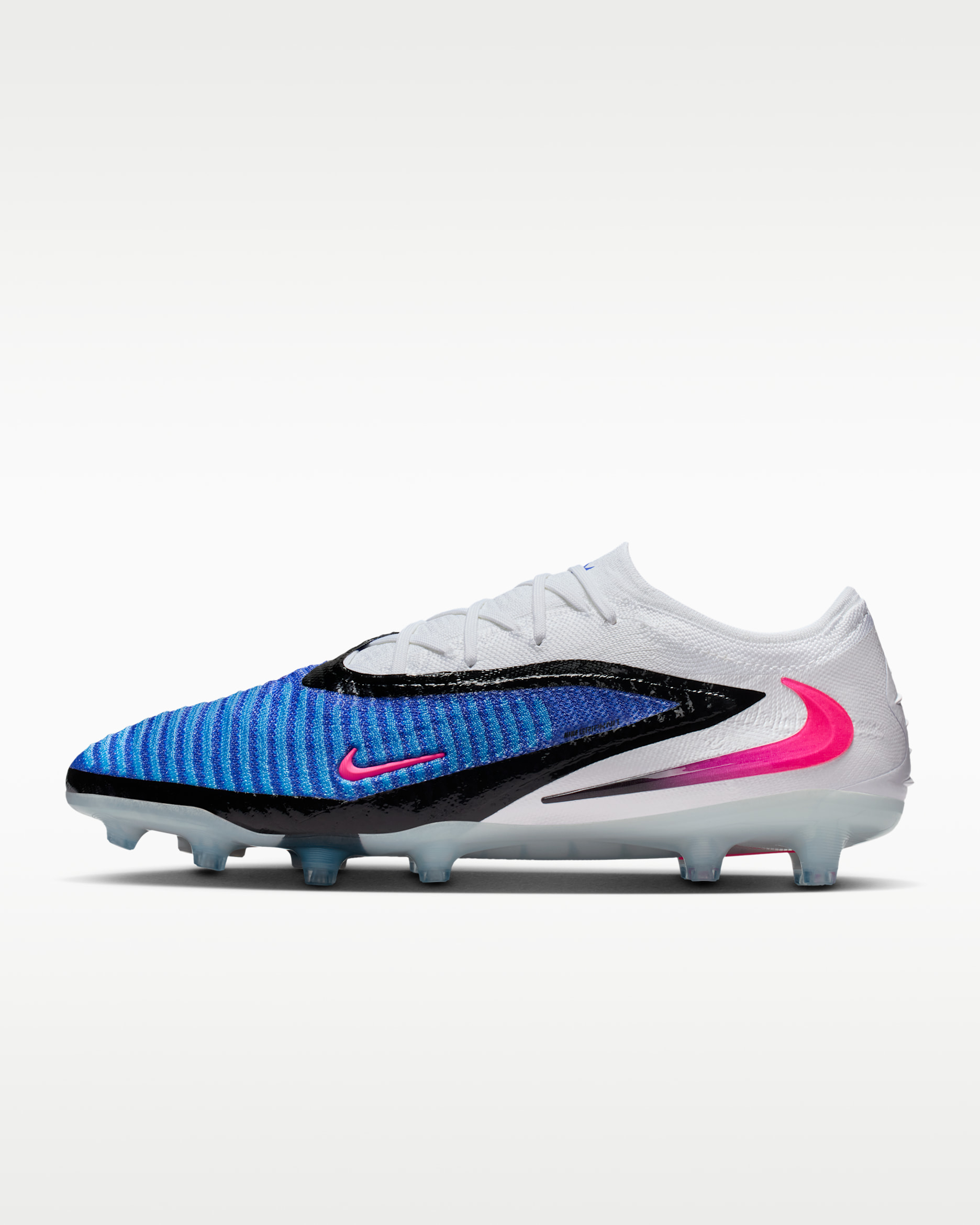 Nike Phantom 6 Low Elite Artificial-Grass Soccer Cleats - Racer Blue/White/Pink Blast
