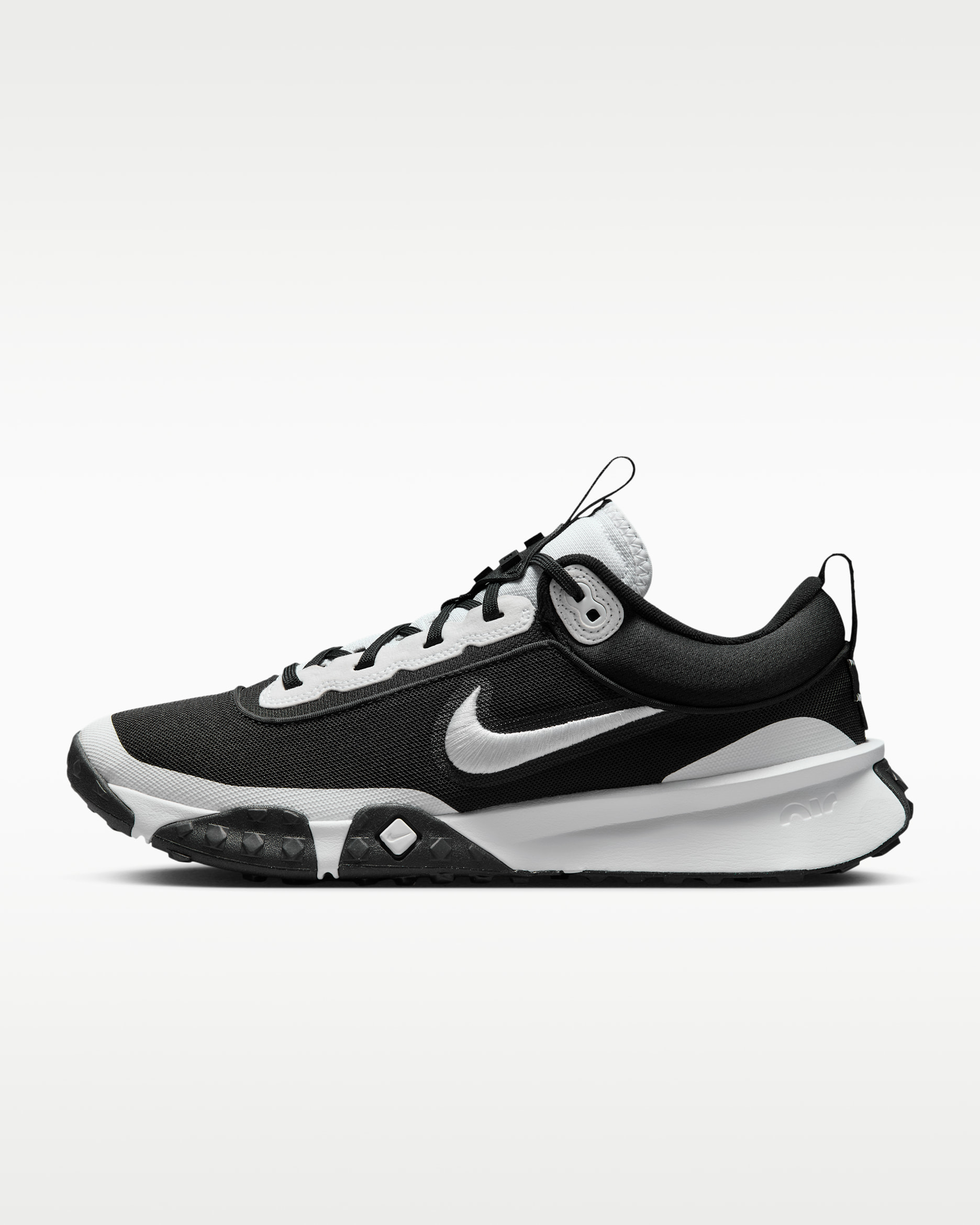 Nike Air Diamond Varsity Turf Men's Baseball Shoes - Black/White