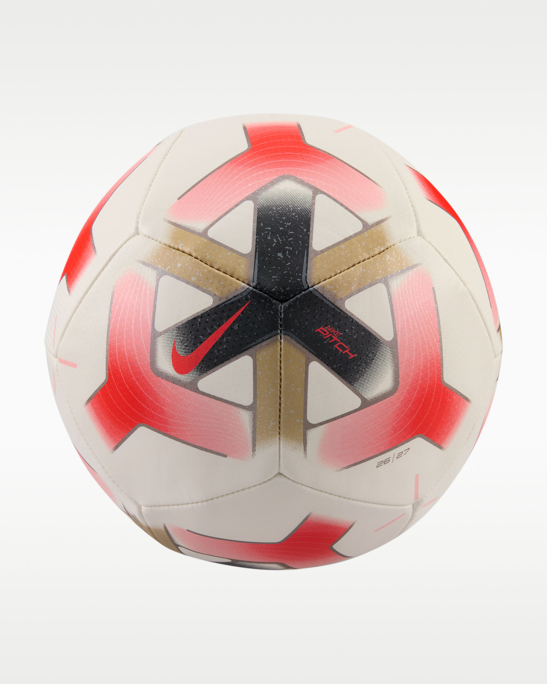 Nike Pitch Soccer Ball - White/Anthracite/Bright Crimson/Bright Crimson