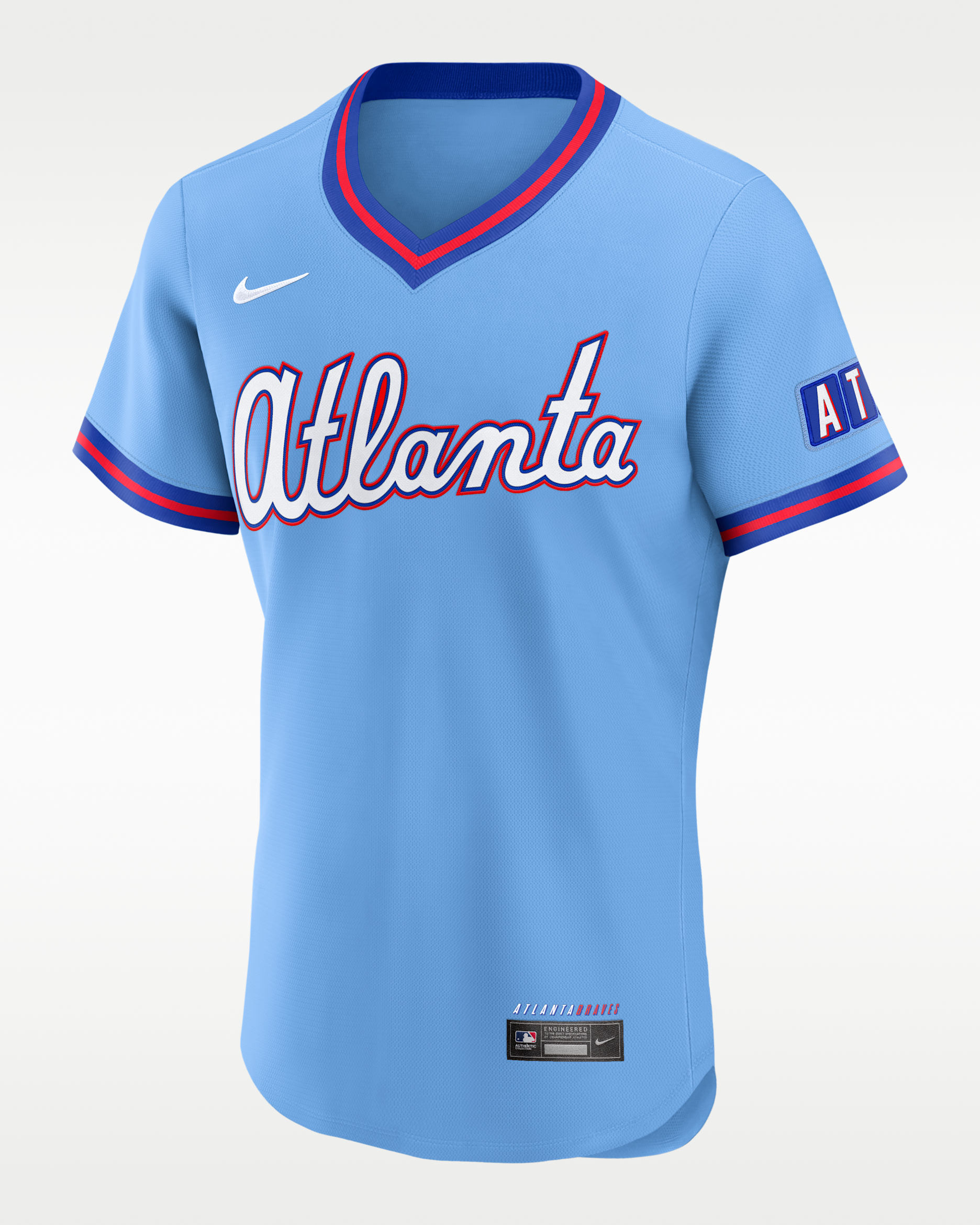 Atlanta Braves City Connect Men's Nike MLB Authentic Jersey - Powder Blue