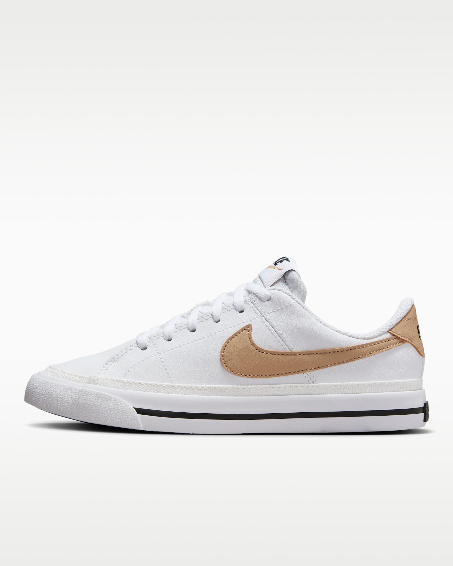 NikeCourt Legacy Older Kids' Shoes - White/Black/Hemp