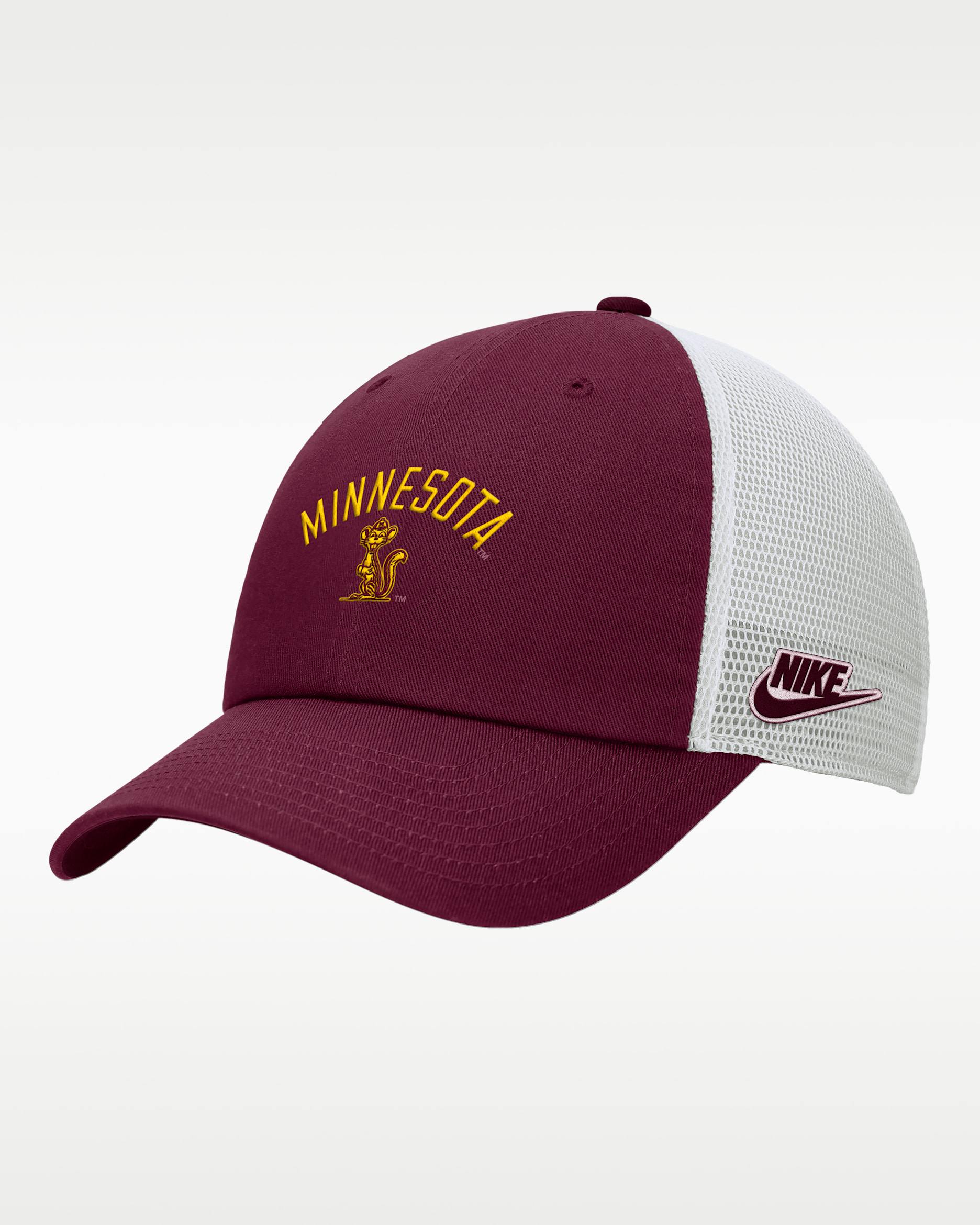 Gorra de rejilla sin estructura Nike College (Minnesota) - Castaña intenso