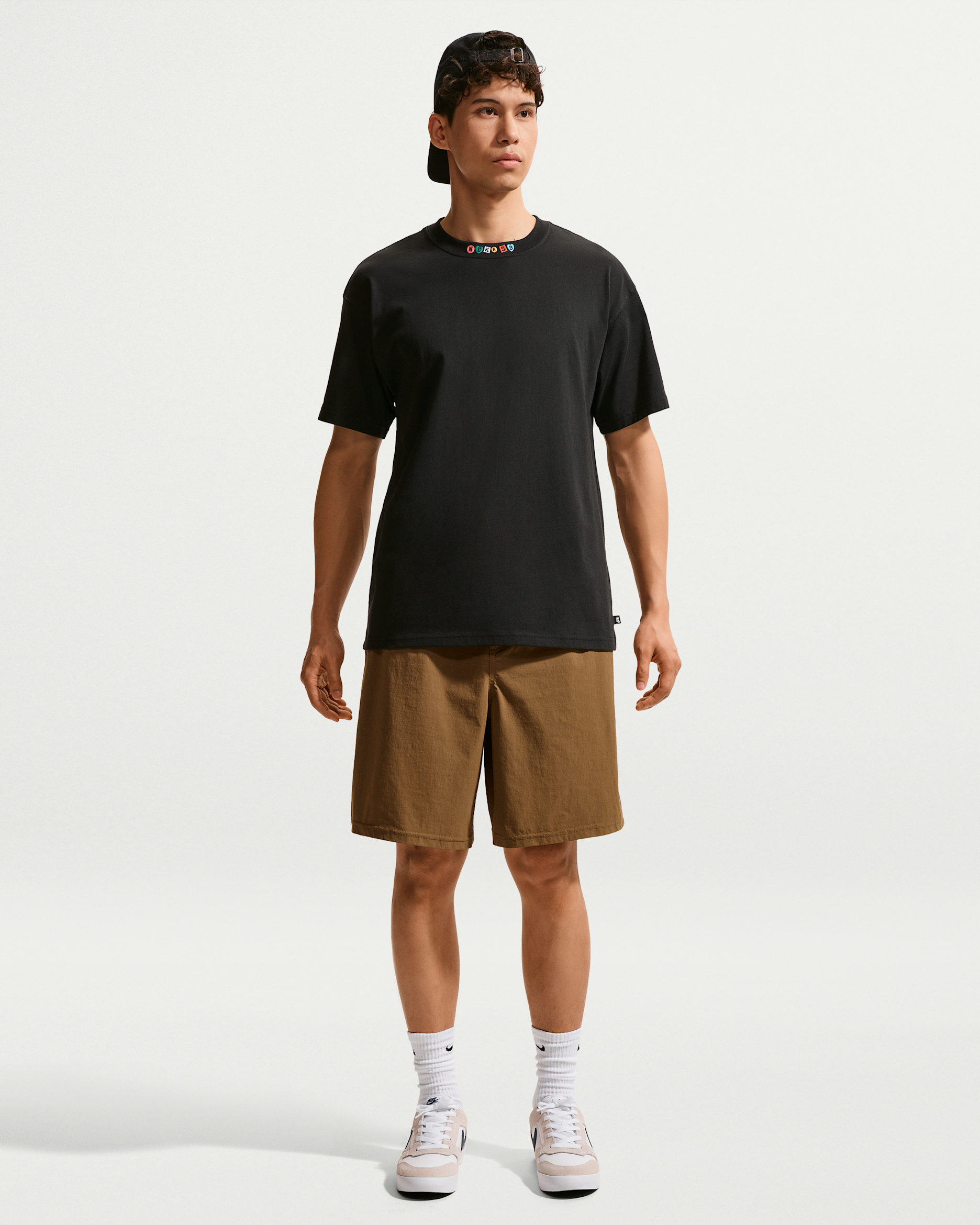 Nike SB Skate Shorts - Mosswood Brown/White