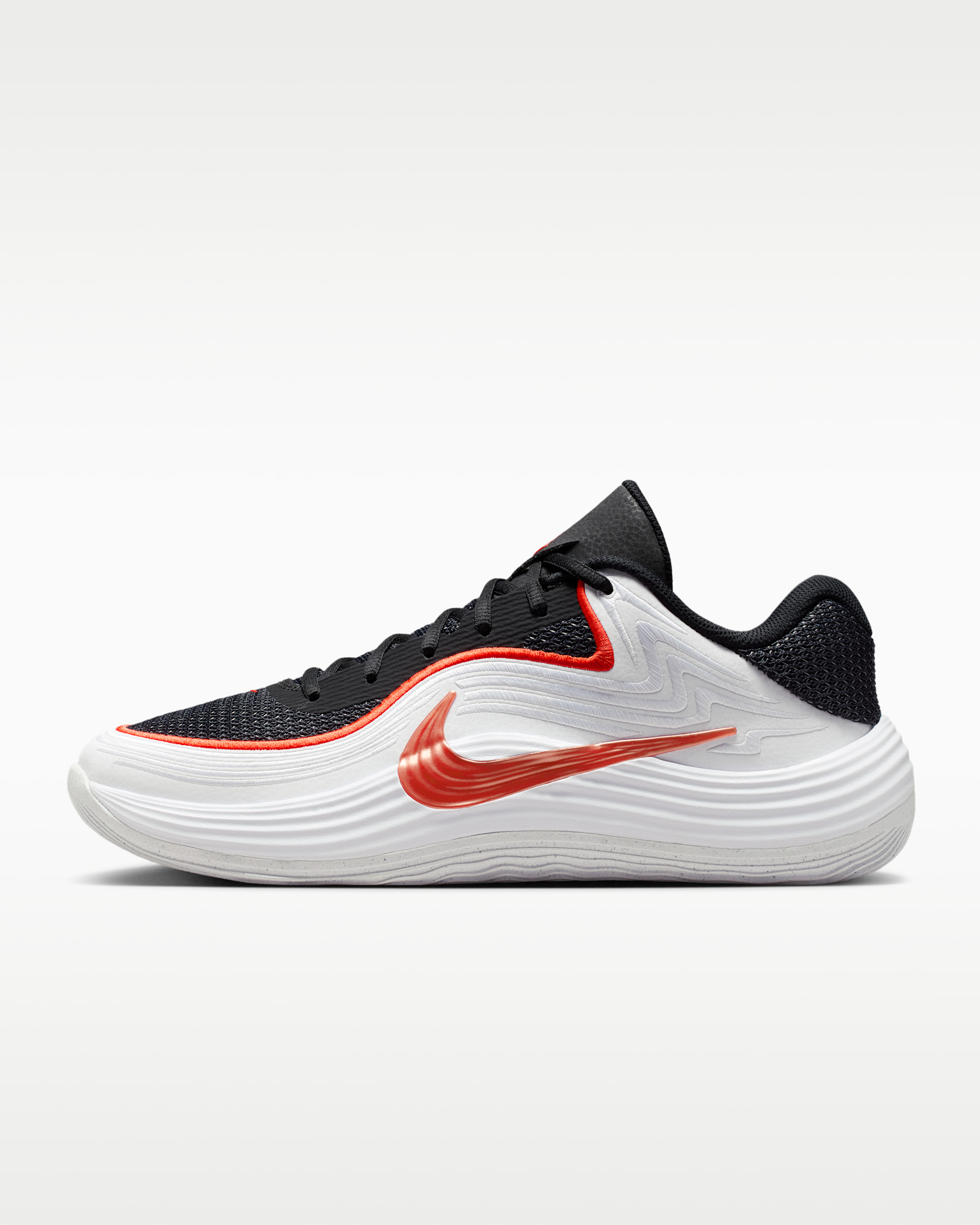 Nike Precision 8 Low Men's Basketball Shoes - Black/White/Picante Red