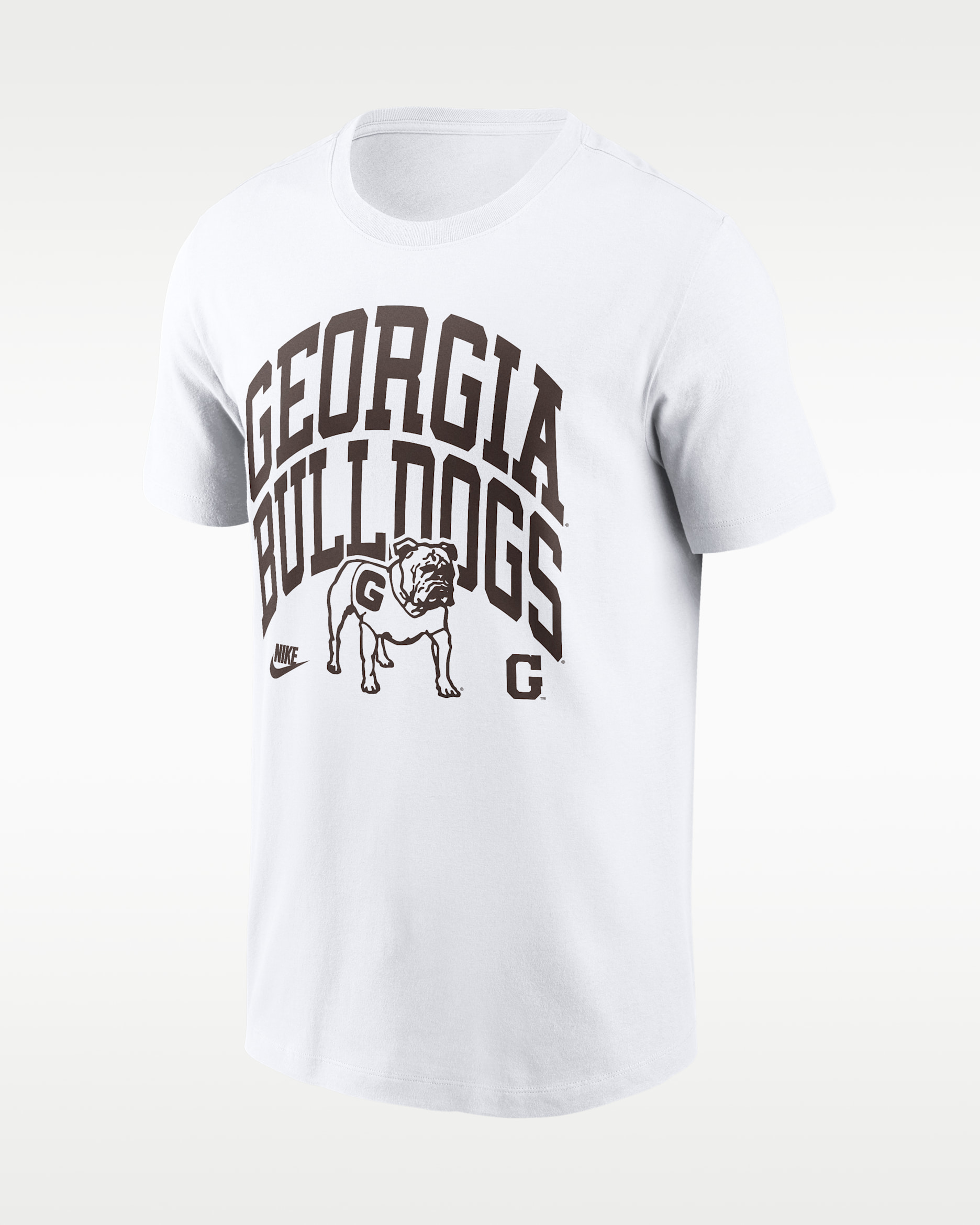 Georgia Bold Men's Nike College T-Shirt - White