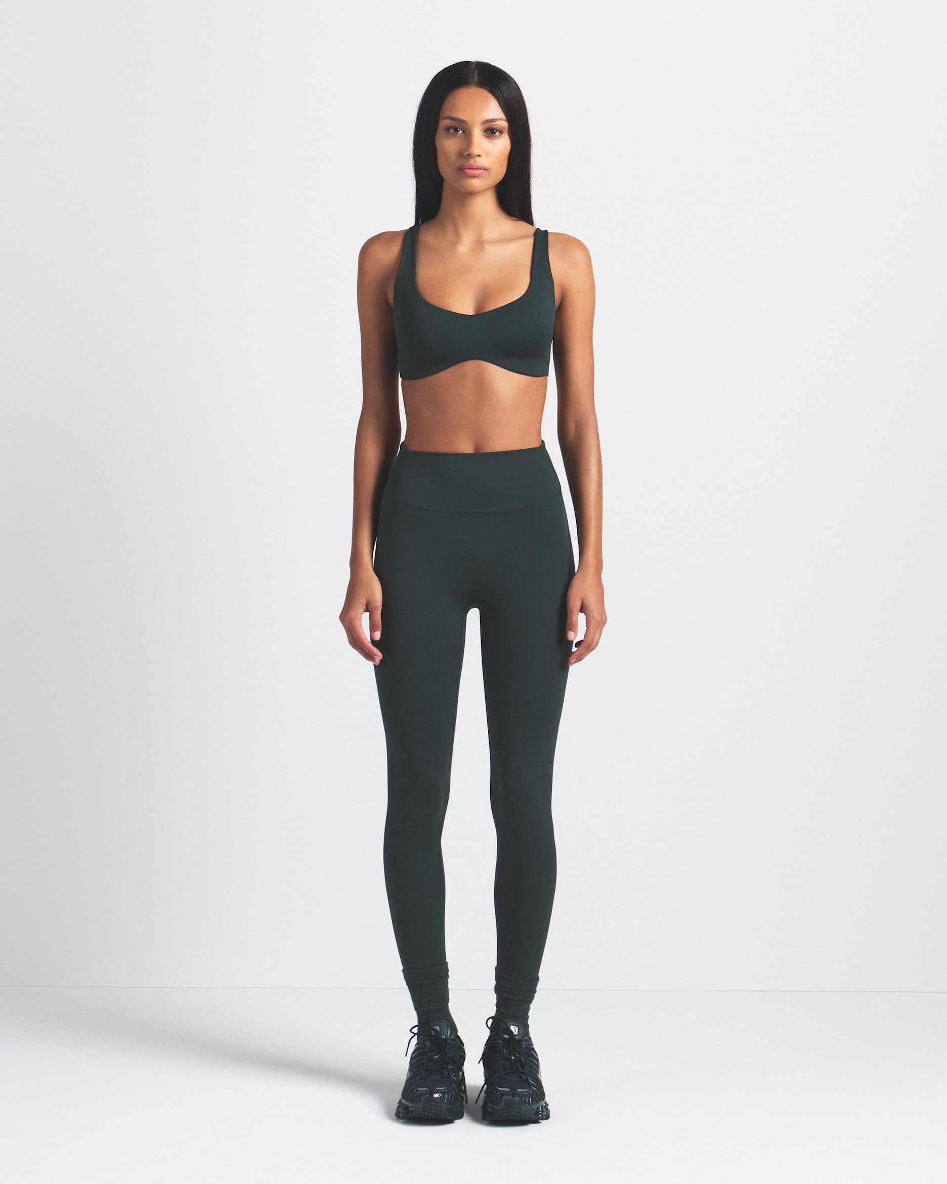 NikeSKIMS Matte Women's High-Waisted 26" Leggings - NSKM DARK TEAL/NSKM DARK TEAL