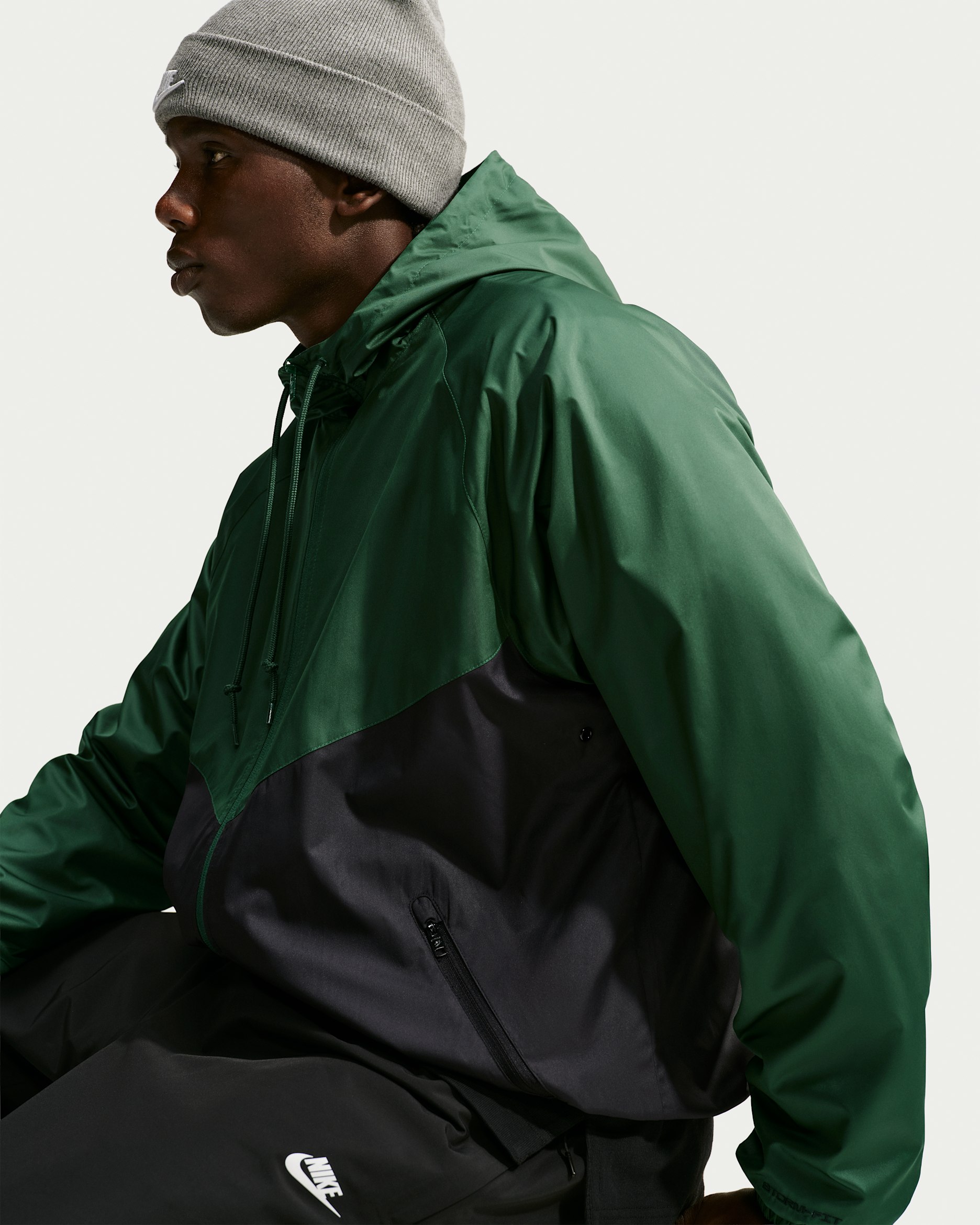 Nike Windrunner Men's Lined Jacket - Fir/Black/White