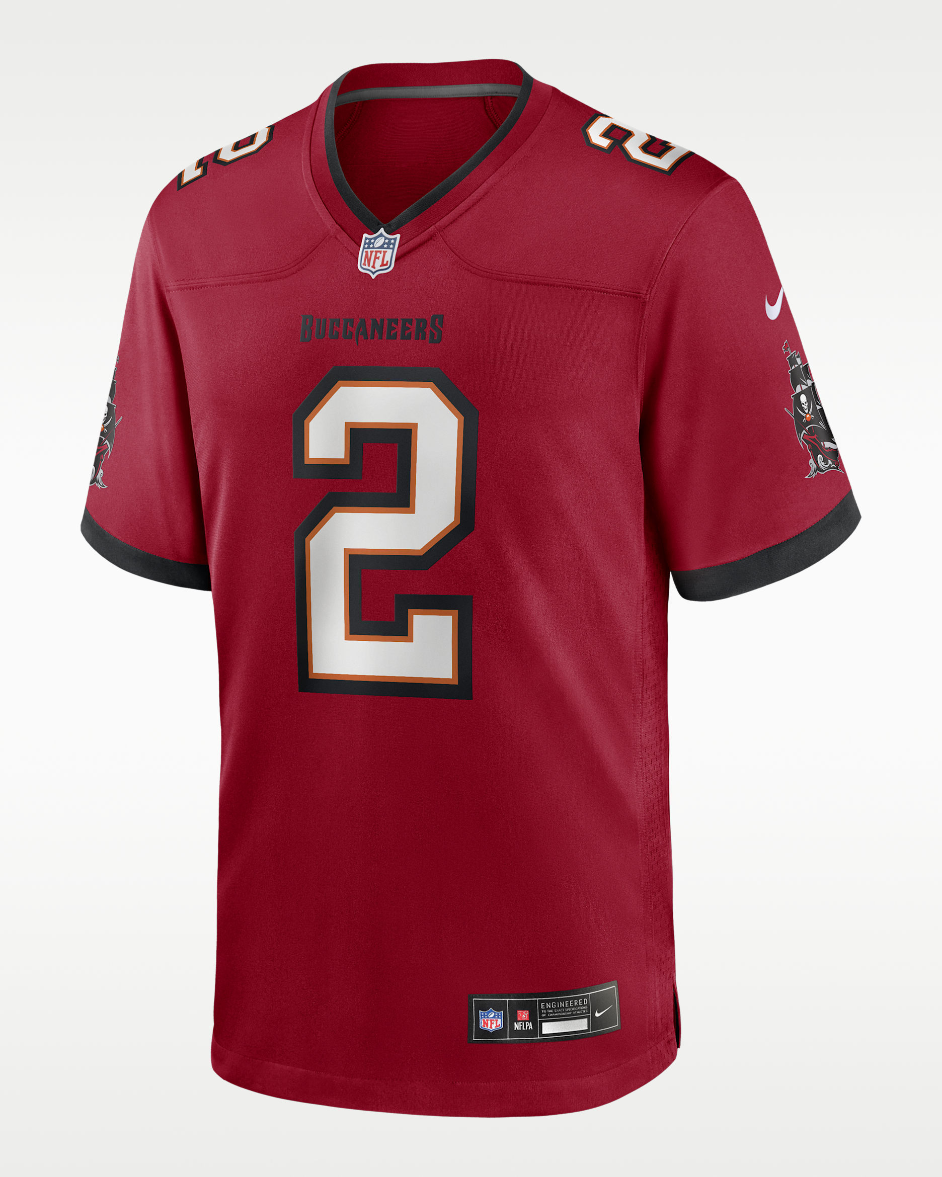 Jersey Nike de la NFL Game para hombre de Emeka Egbuka de los Tampa Bay Buccaneers - Rojo