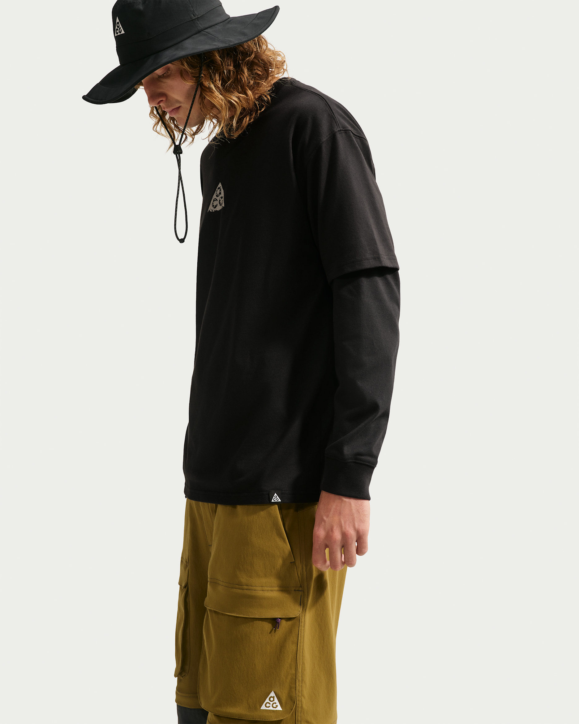 T-shirt Dri-FIT ACG – Uomo - Nero/Light Orewood Brown