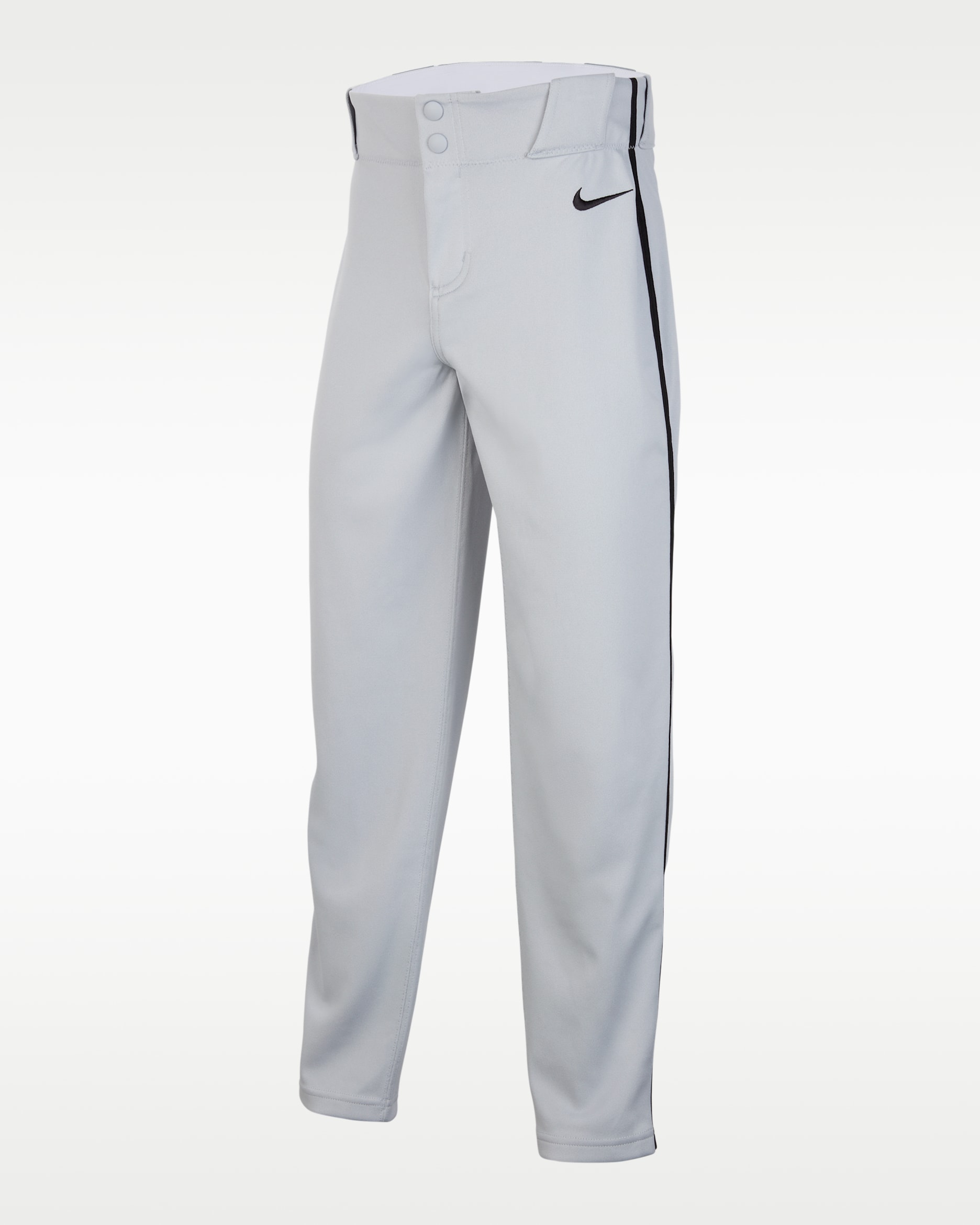 Nike Vapor Select 2 Big Kids' Piped Baseball Pants - Wolf Grey/Black/Black