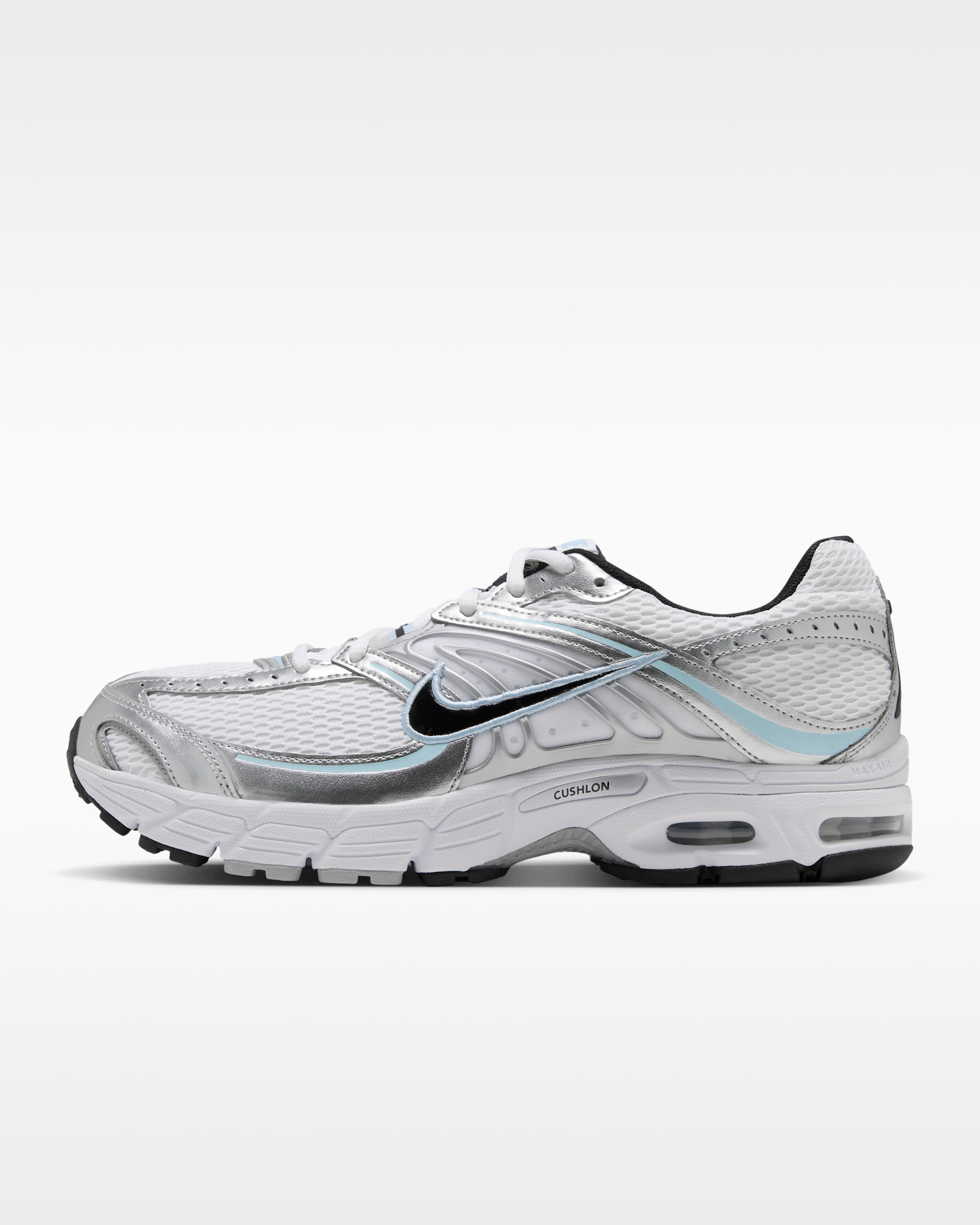 รองเท้าผู้ชาย Nike Air Max Moto 2K - ขาว/Metallic Silver/Ice Blue/ดำ