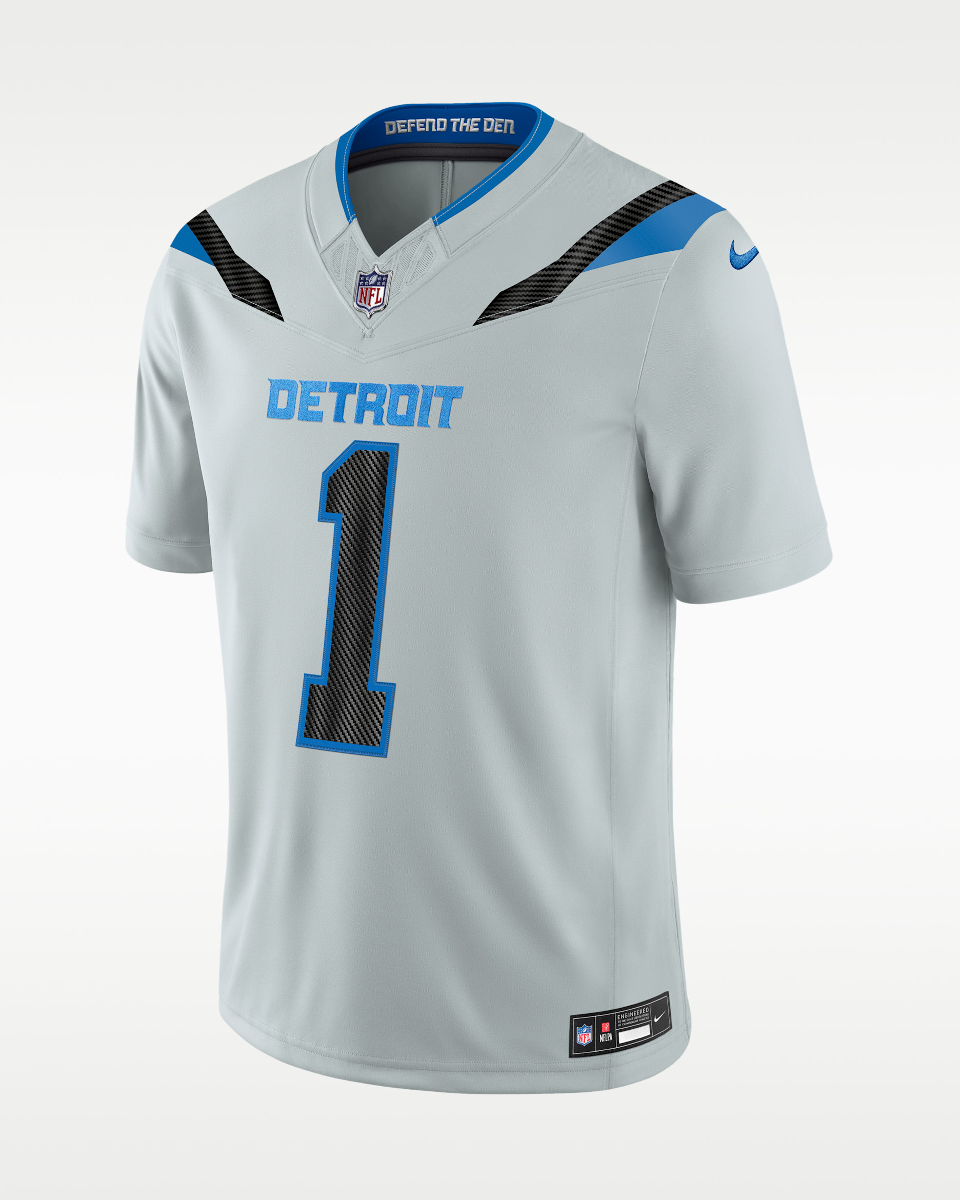 Jameson Williams Detroit Lions Rivalries Collection Men's Nike Dri-FIT NFL Limited Jersey - Silver