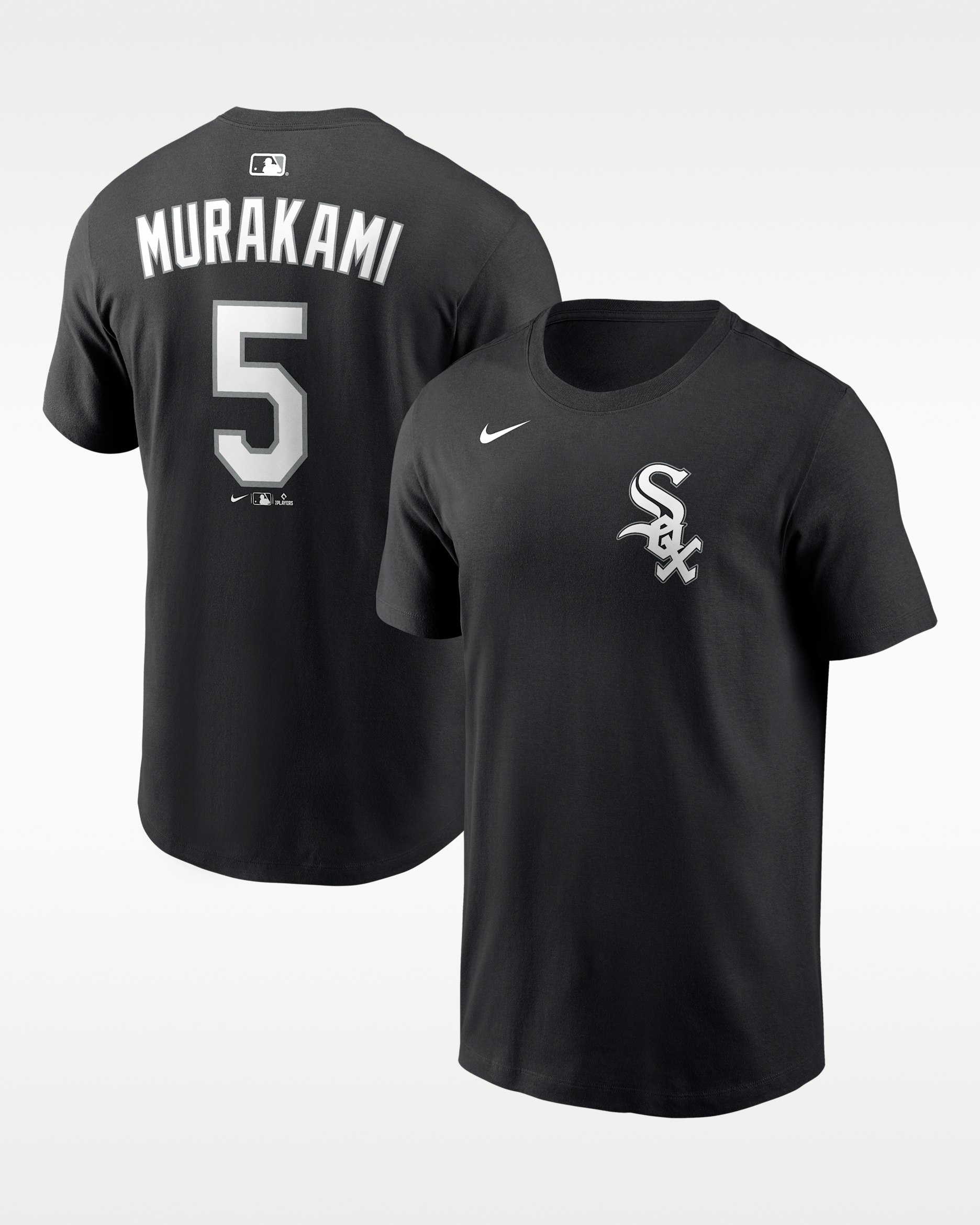 村上 宗隆 シカゴ ホワイトソックス ヒューズ メンズ ナイキ MLB Tシャツ - ブラック