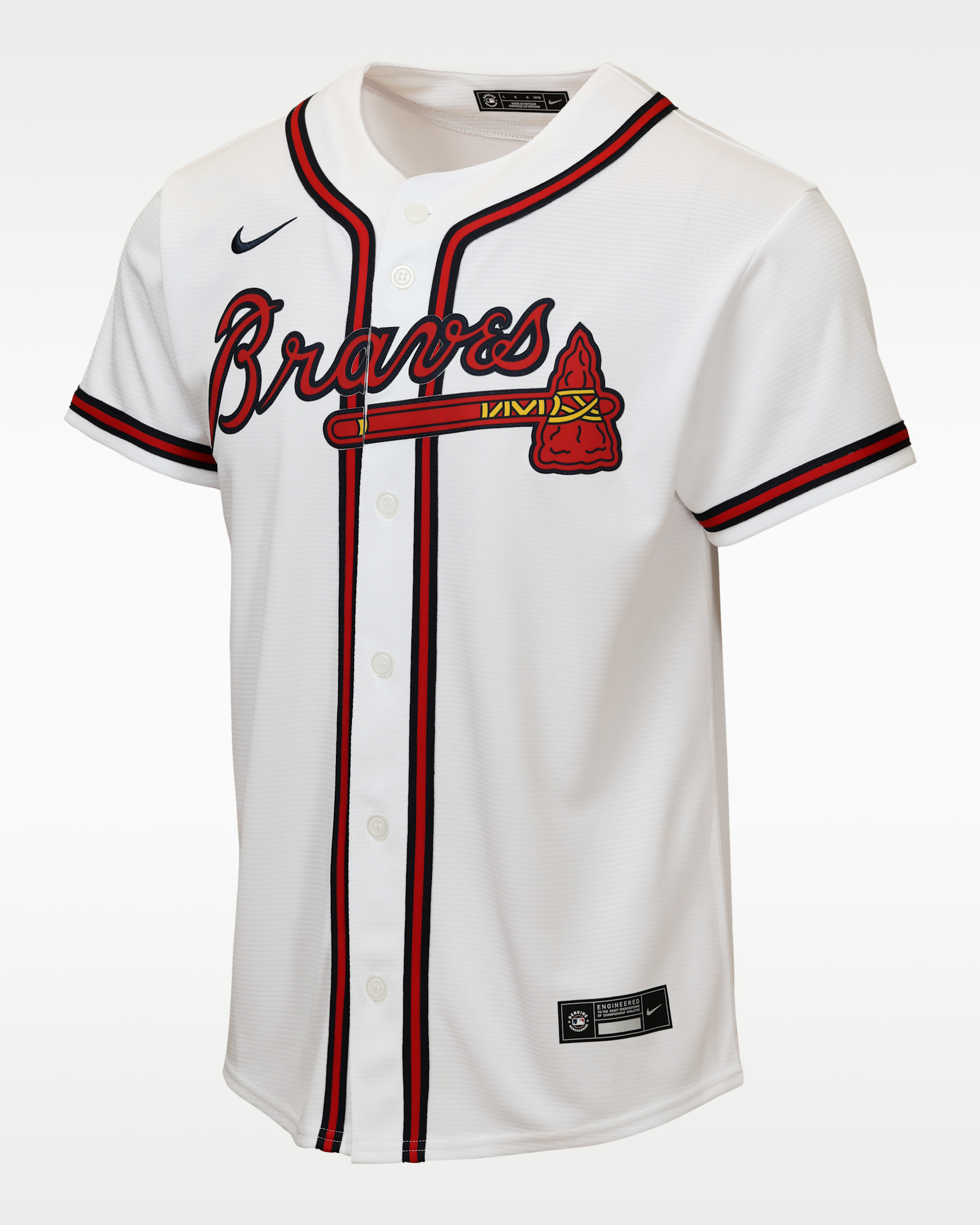 Ronald Acuña Jr. Atlanta Braves Big Kids' Nike MLB Replica Jersey - White