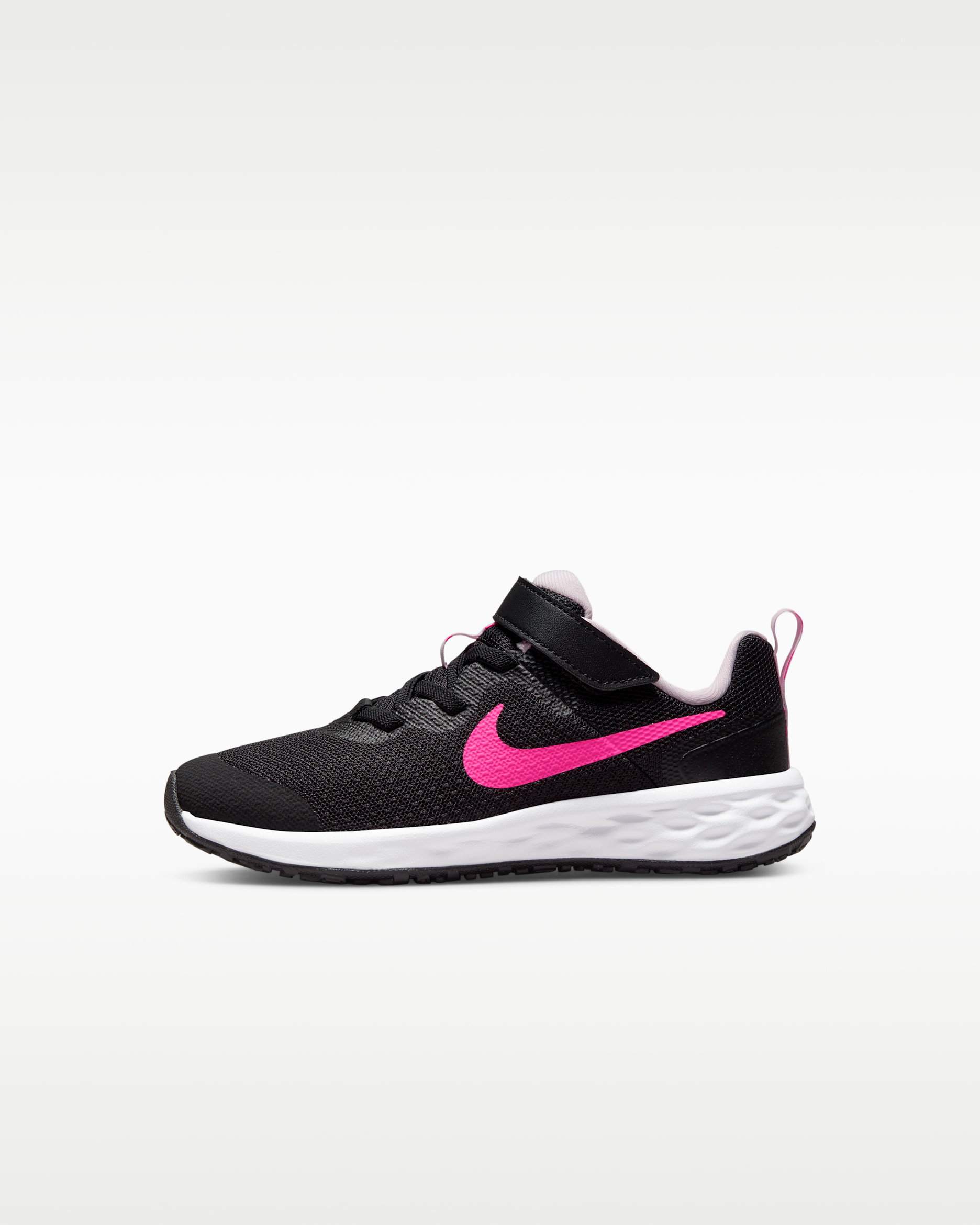 Nike Revolution 6 Little Kids' Shoes - Black/Pink Foam/Hyper Pink