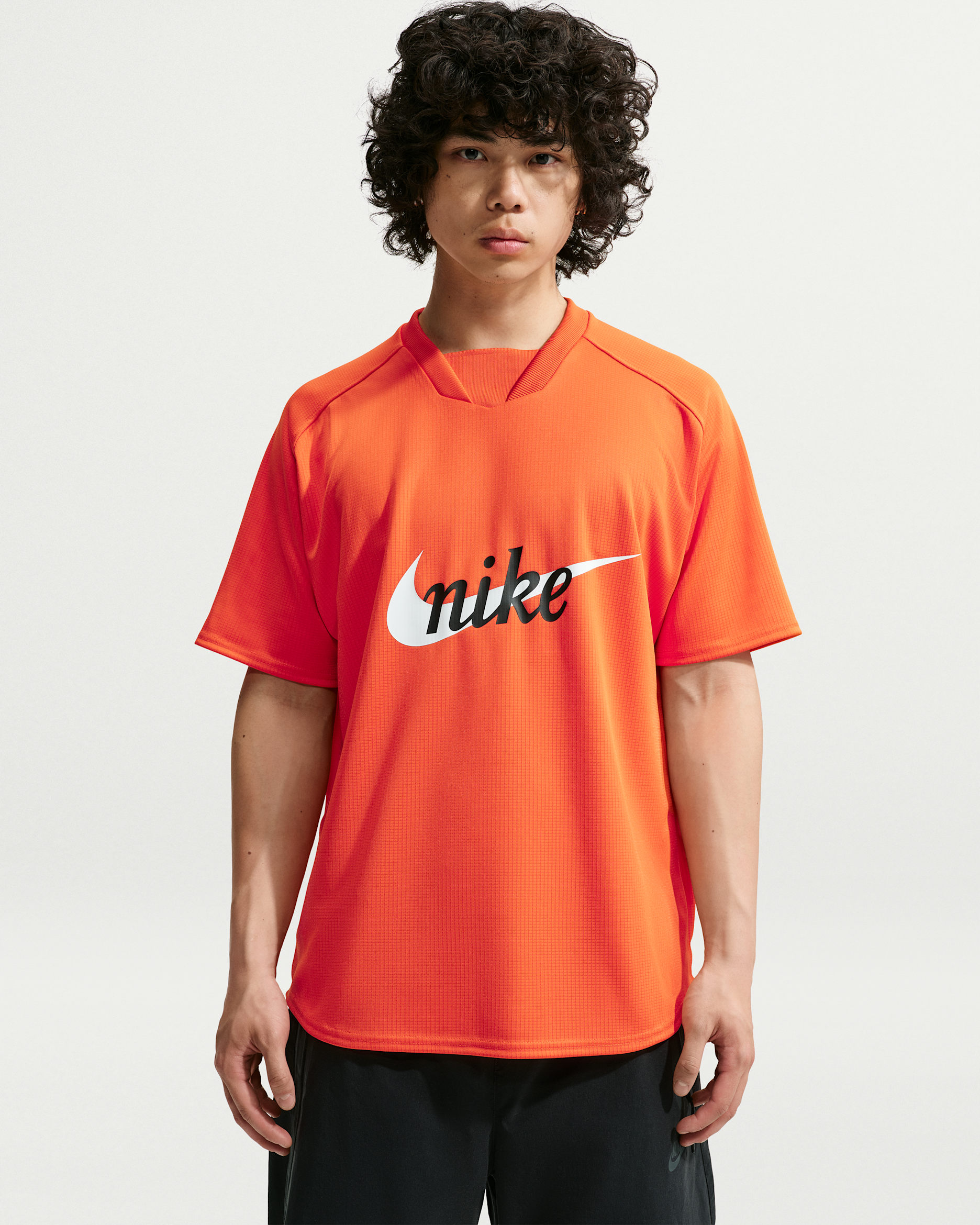 Nike Sportswear Club Men's Jersey - Safety Orange/Black/White