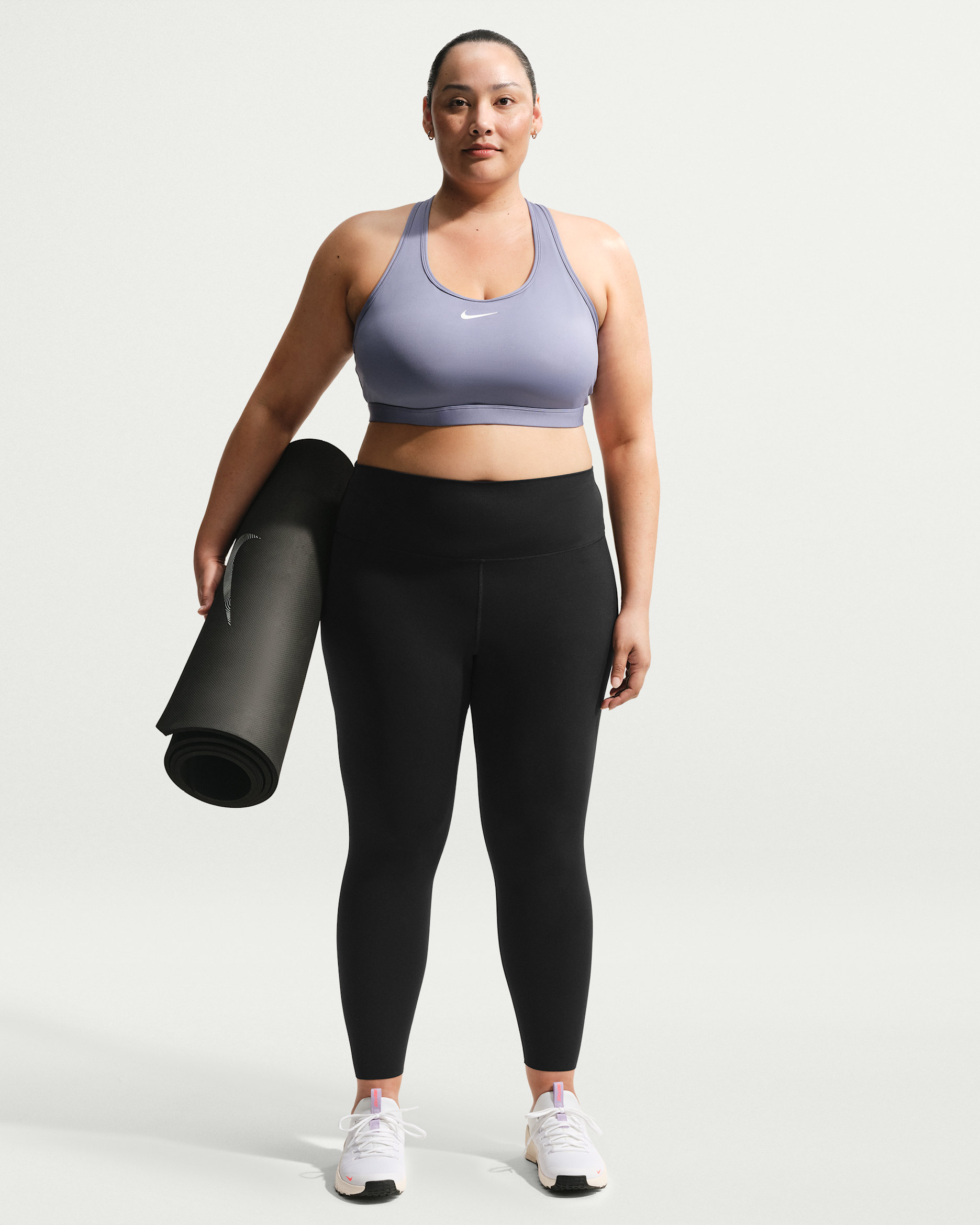 Nike Zenvy Women's High-Waisted 7/8 Leggings (Plus Size) - Black/Cool Grey