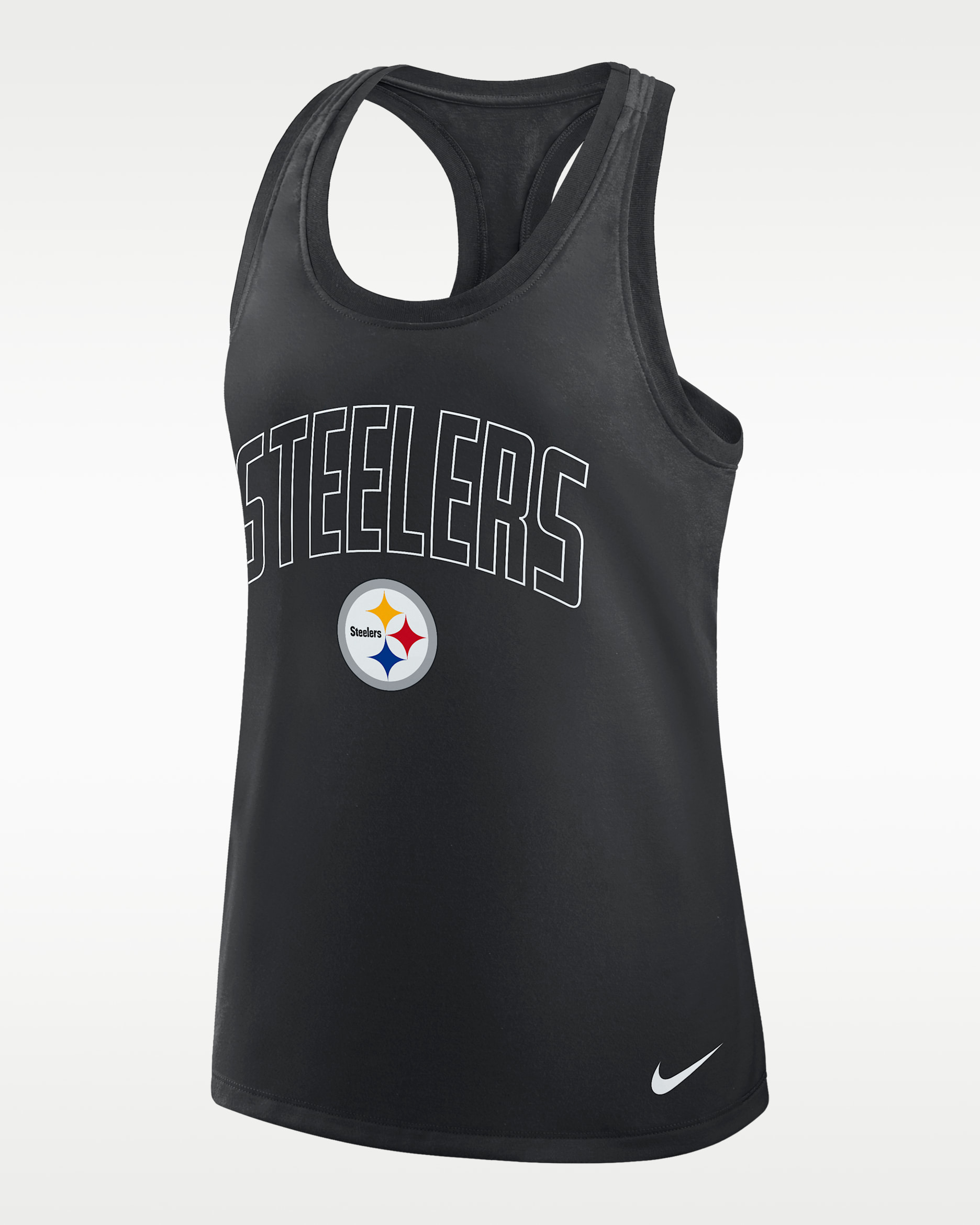 Pittsburgh Steelers Primetime Women's Nike Dri-FIT NFL Racerback Tank Top - Black