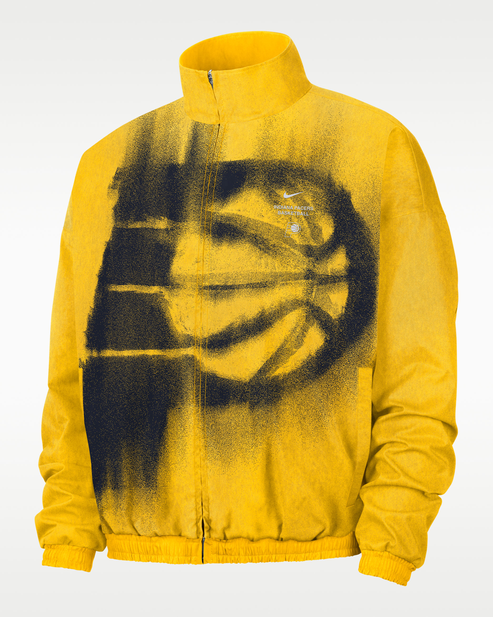 Indiana Pacers Standard Issue Men's Basketball Woven Jacket - Amarillo/College Navy