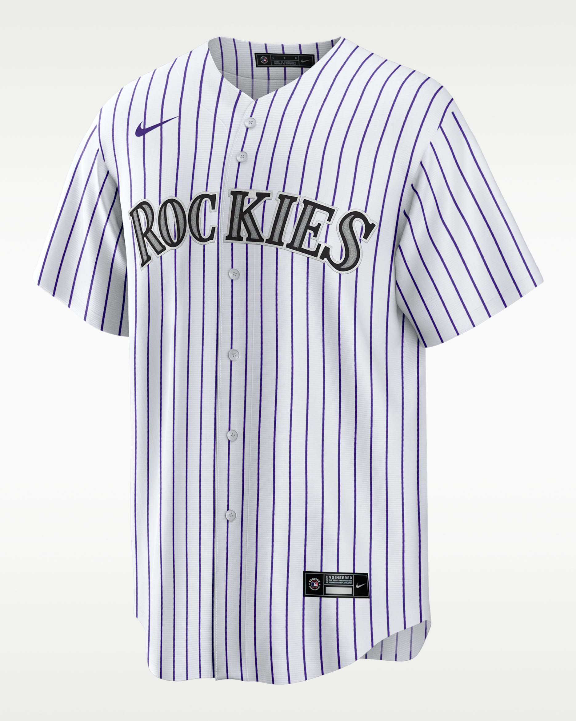 MLB Colorado Rockies (Kris Bryant) Men's Replica Baseball Jersey - White/Purple