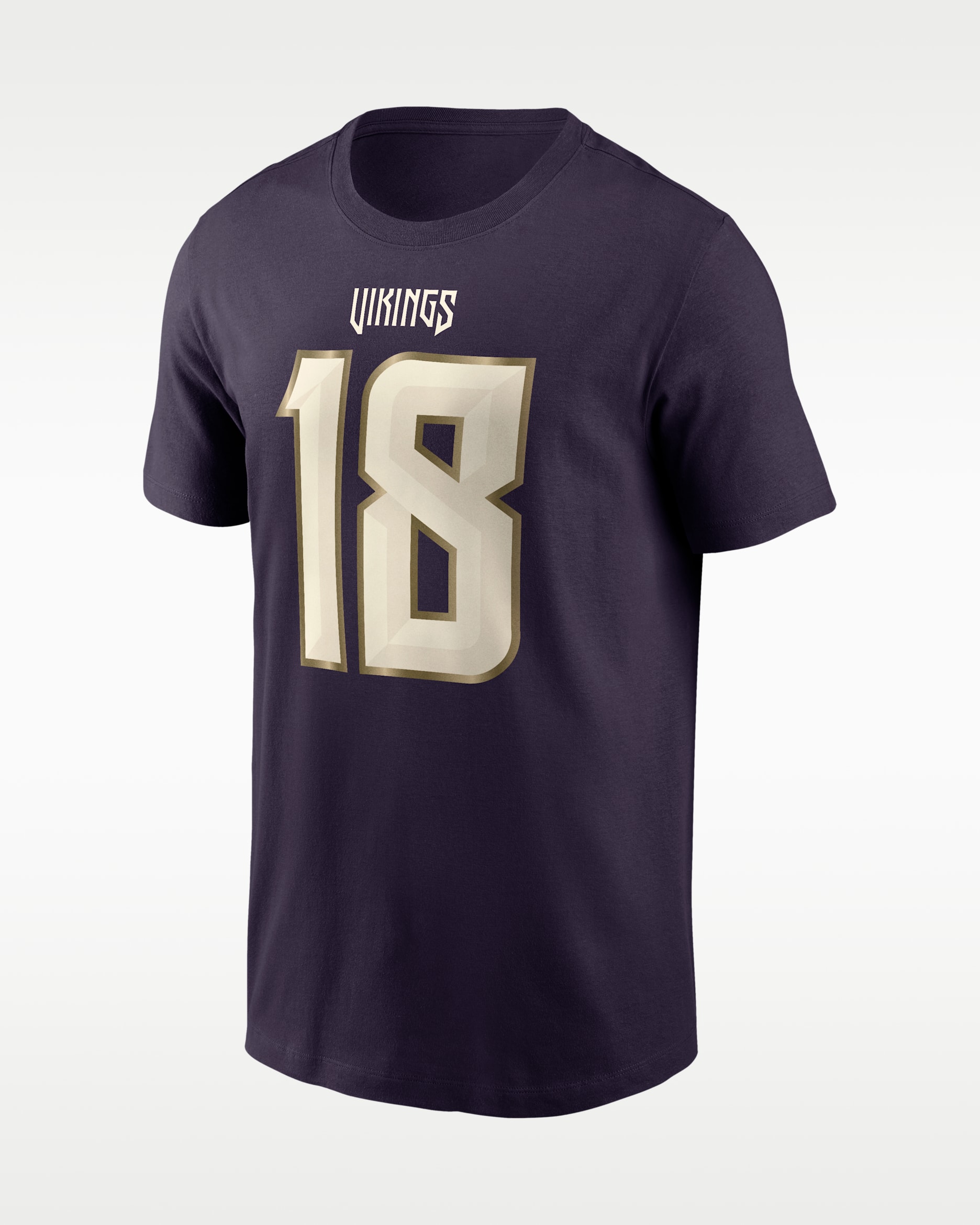 Justin Jefferson Minnesota Vikings Rivalries Collection Men's Nike NFL T-Shirt - Purple