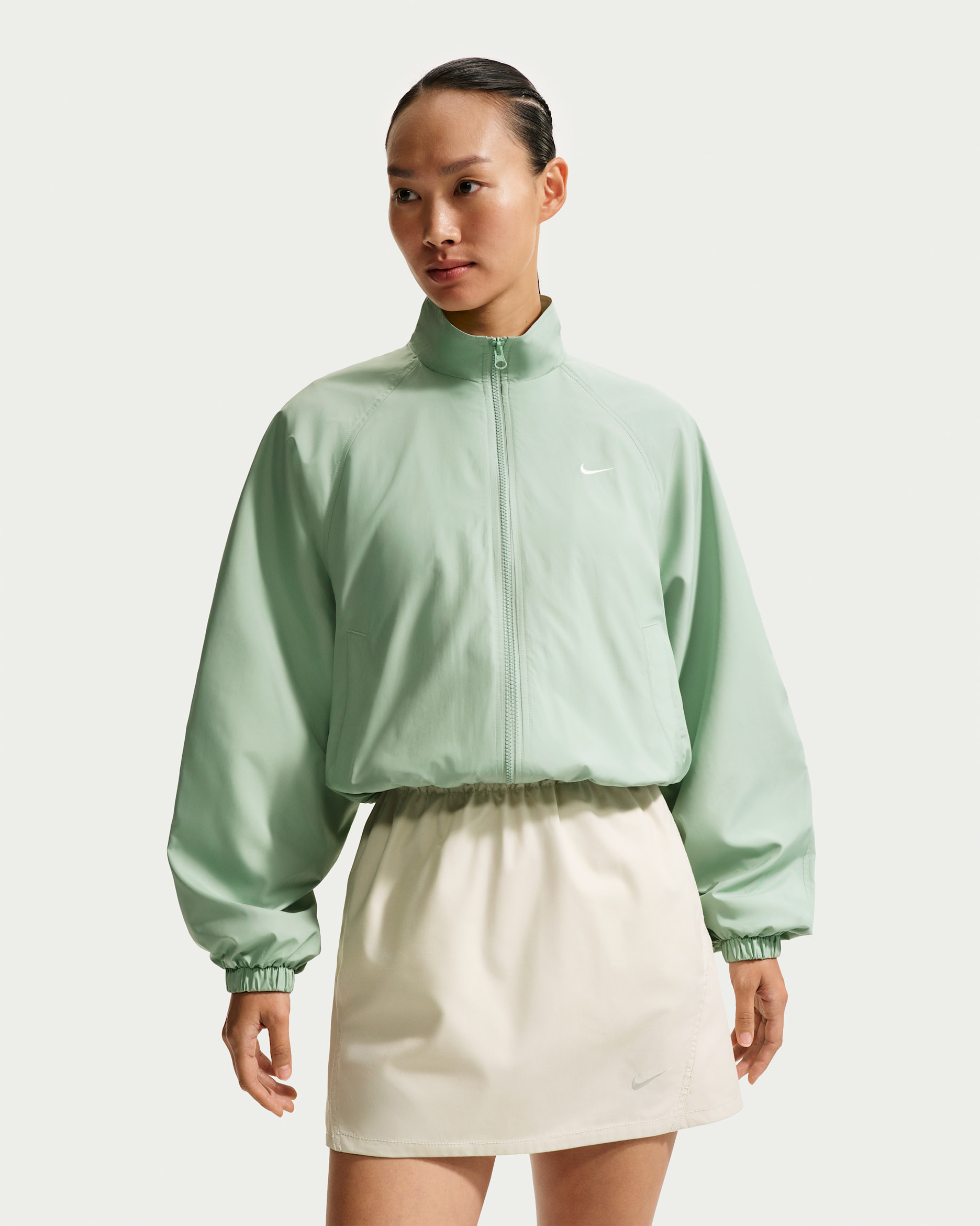 나이키 스포츠웨어 여성 오버사이즈 UV 트랙 재킷 - 스팀/세일
