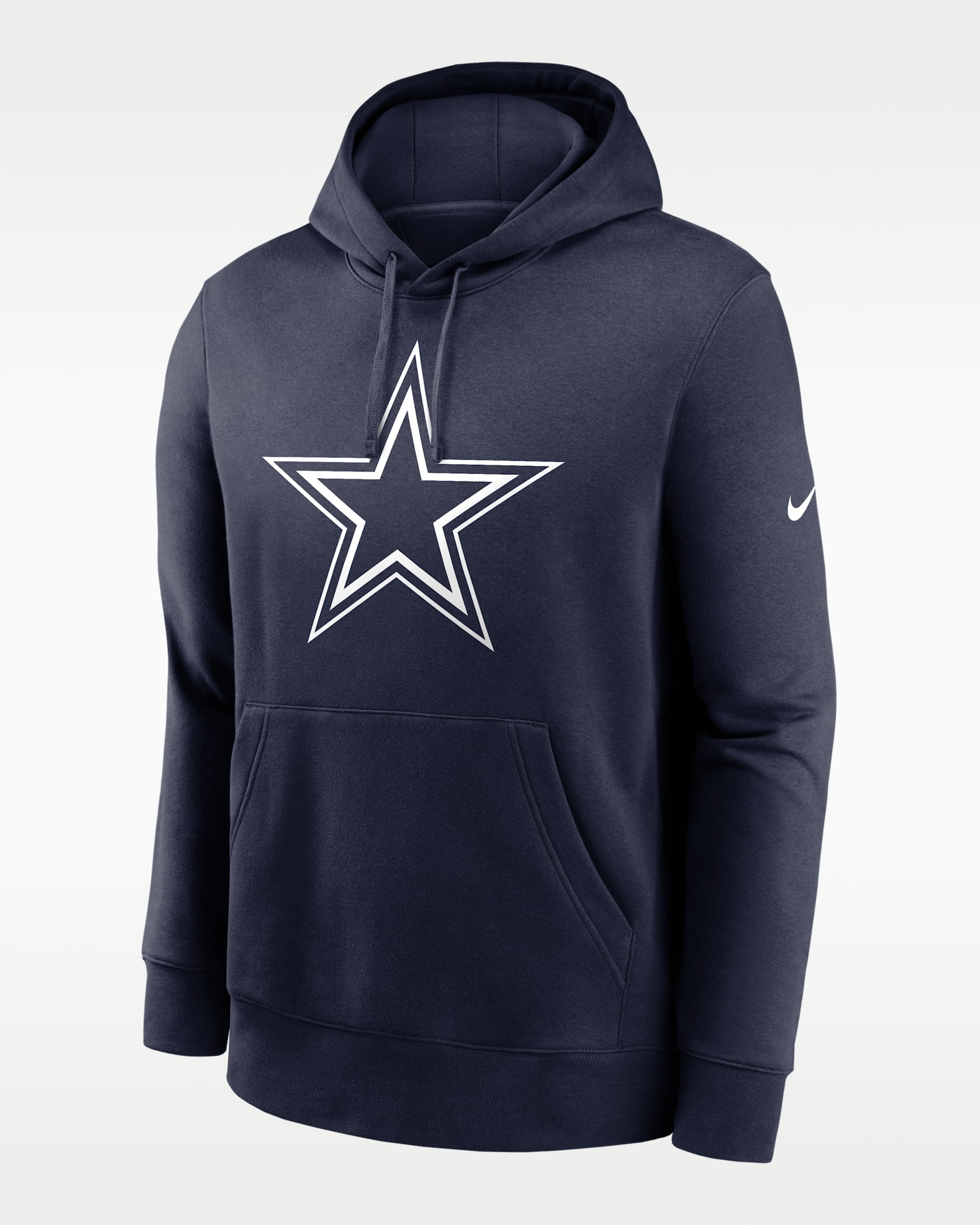 Sudadera con gorro sin cierre Nike de la NFL para hombre Dallas Cowboys Logo Club - Azul marino universitario