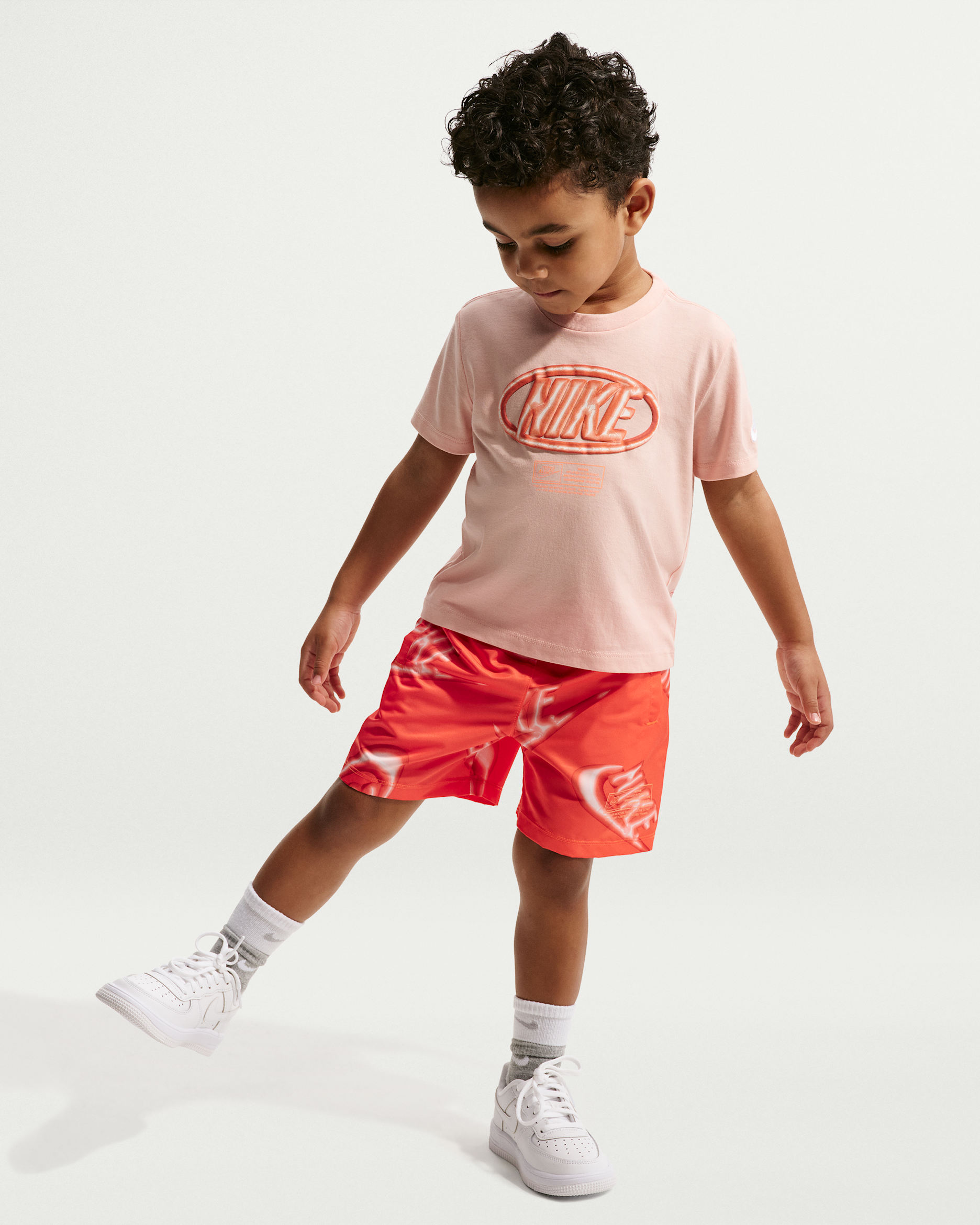 Nike Sportswear Club Toddler 2-Piece Floatie T-Shirt and Shorts Set - Turf Orange