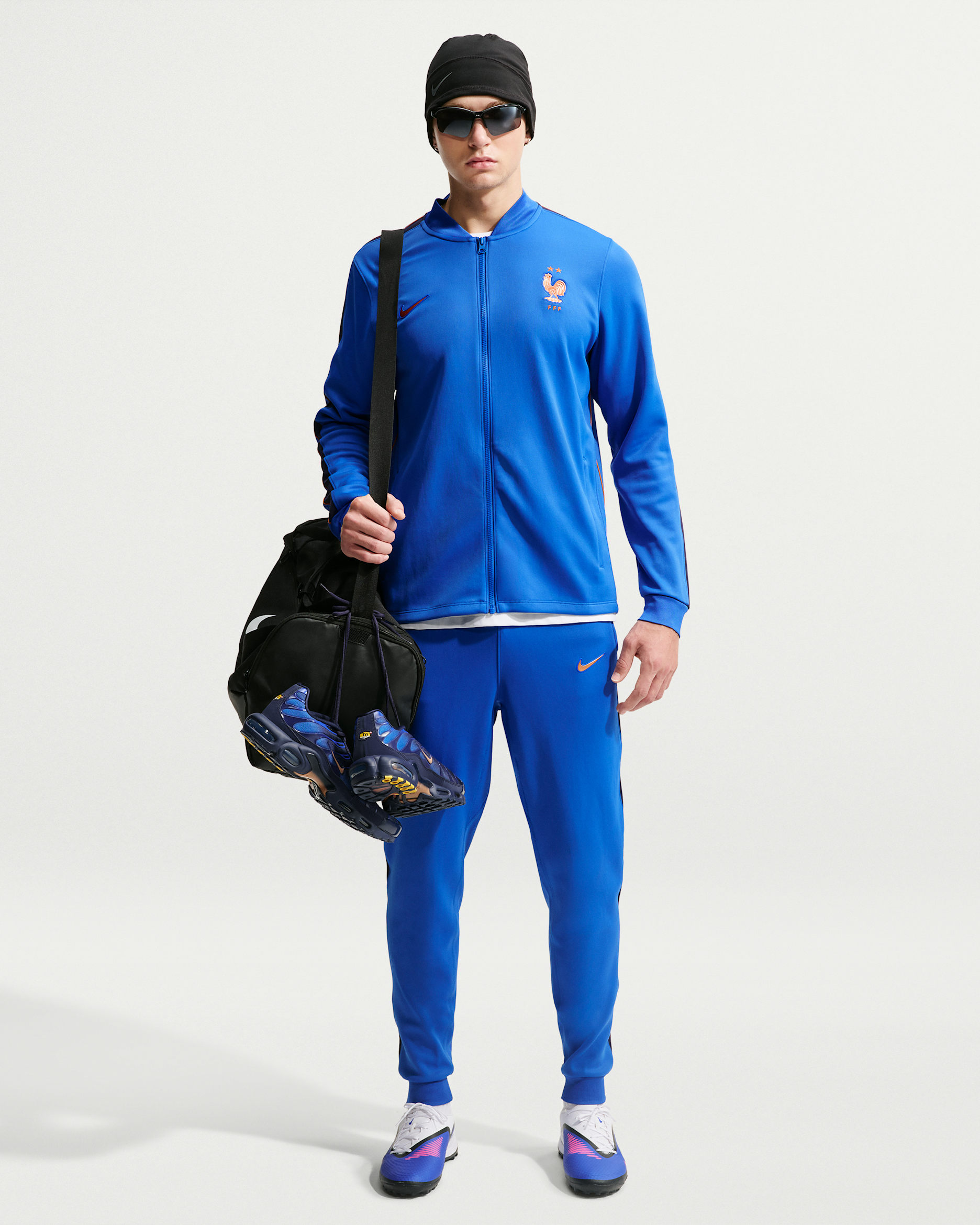 FFF Strike Men's Nike Dri-FIT Soccer Knit Tracksuit - Game Royal/Blackened Blue/Monarch/Metallic Copper