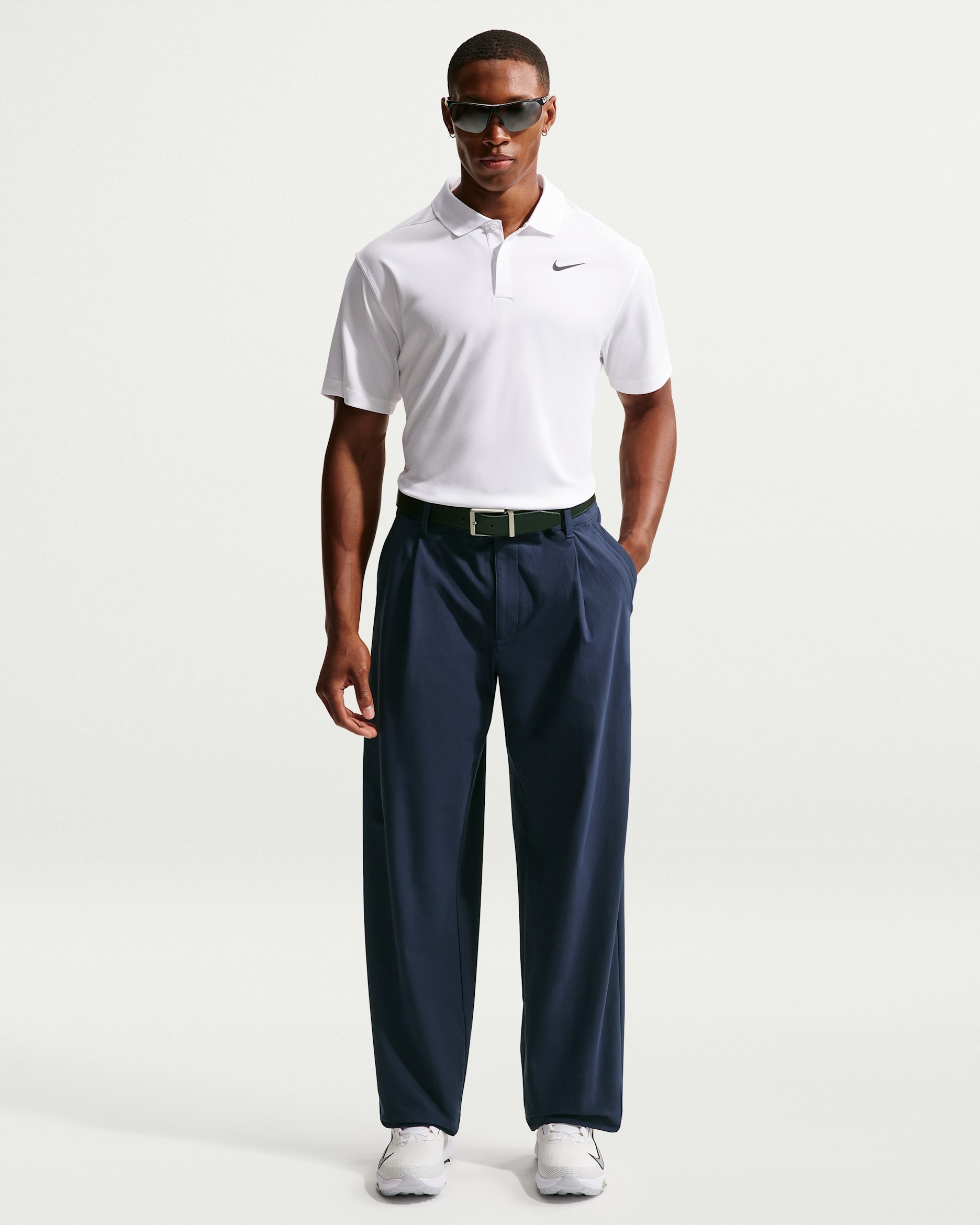 Pants de golf Dri-FIT holgados para hombre Nike Par - Azul marino universitario/Negro/Azul marino universitario