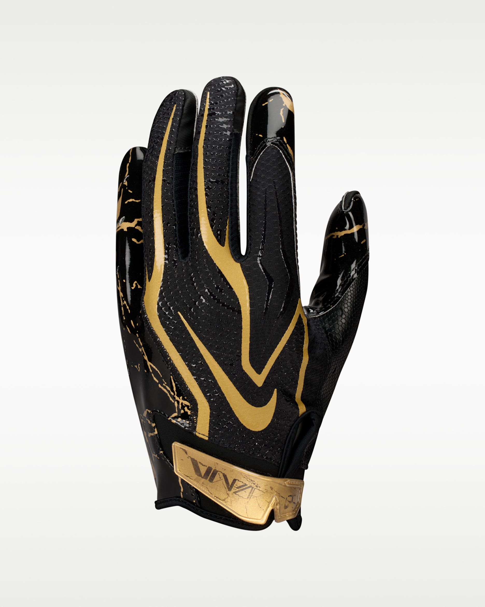 Nike Vapor Jet 9.0 Football Gloves (1 Pair) - Black/Metallic Gold