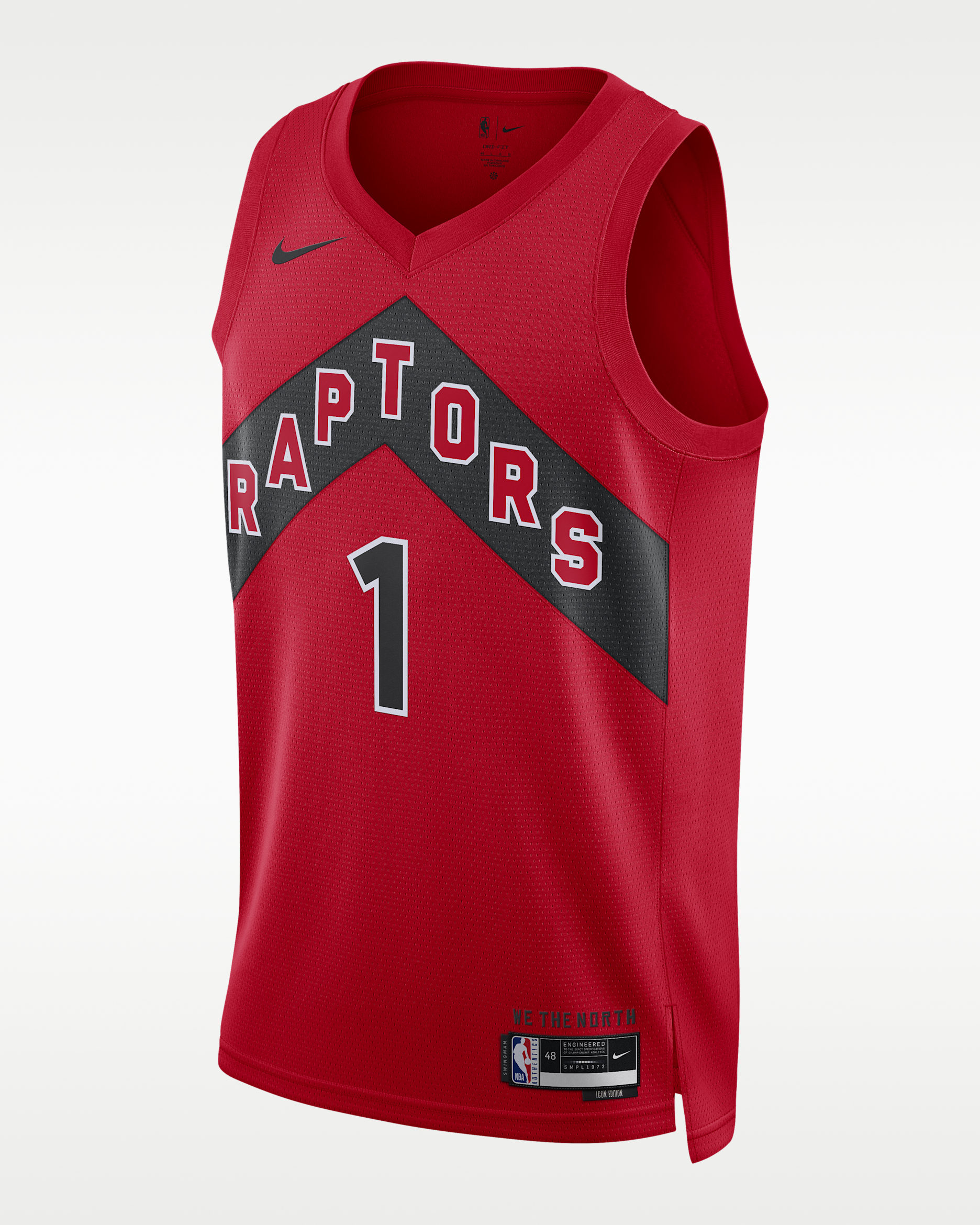 Toronto Raptors Icon Edition Men's Nike Dri-FIT NBA Swingman Jersey - University Red
