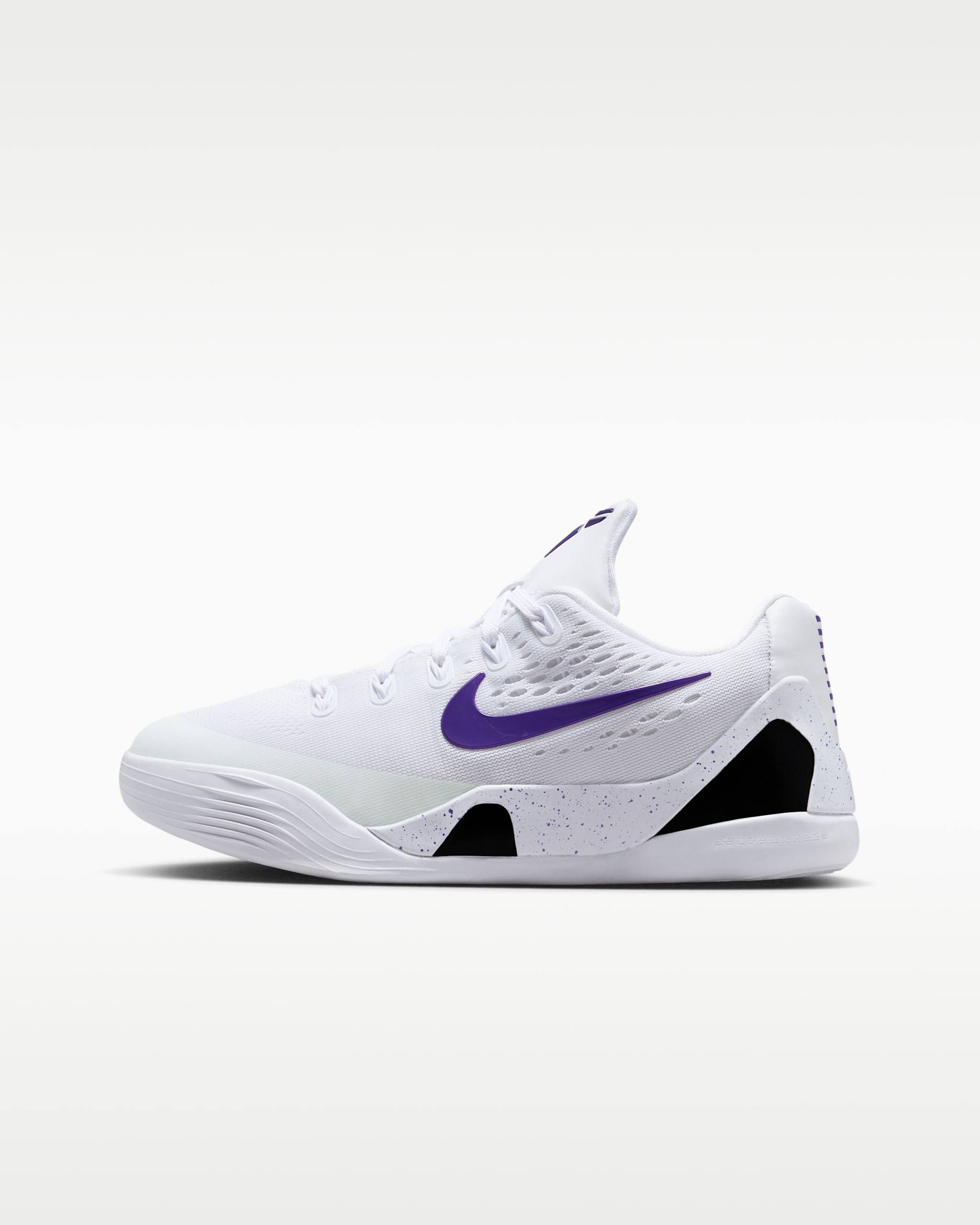 Kobe IX Big Kids' Basketball Shoes - White/Court Purple