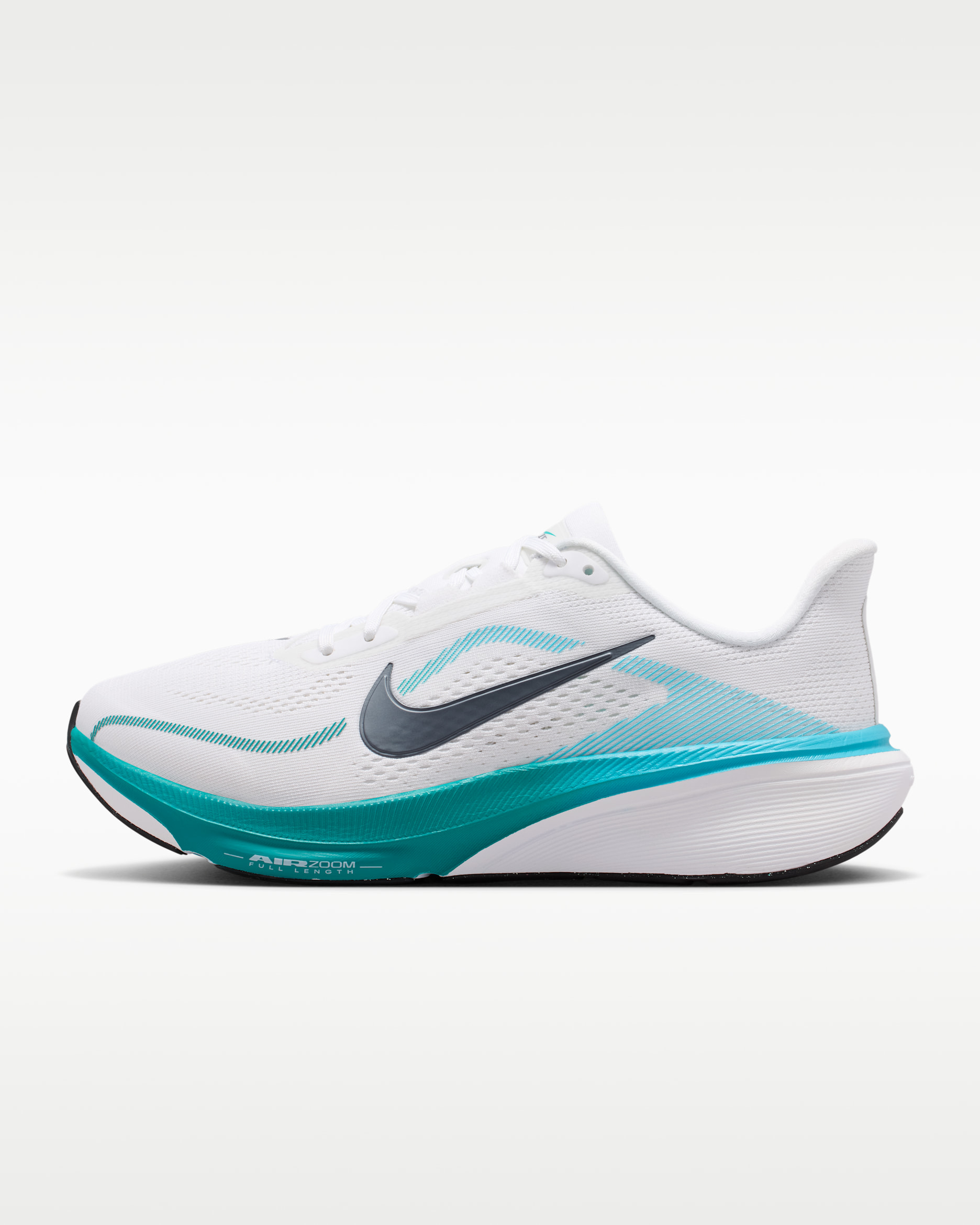Nike Pegasus 42 Women's Road-Running Shoes (Wide) - White/Energy/Baltic Blue/Metallic Cool Grey