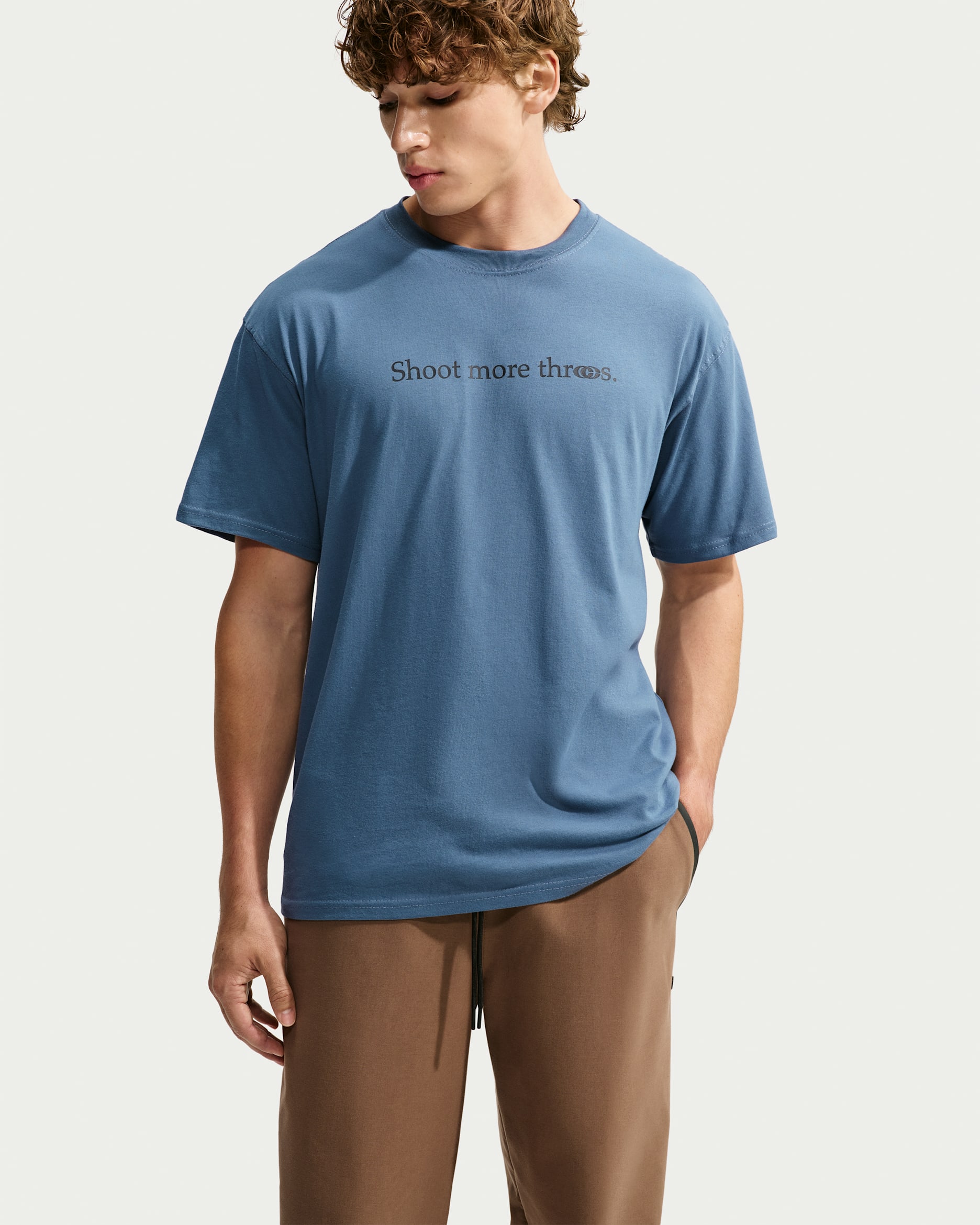 Caitlin Clark Men's Basketball T-Shirt - Diffused Blue