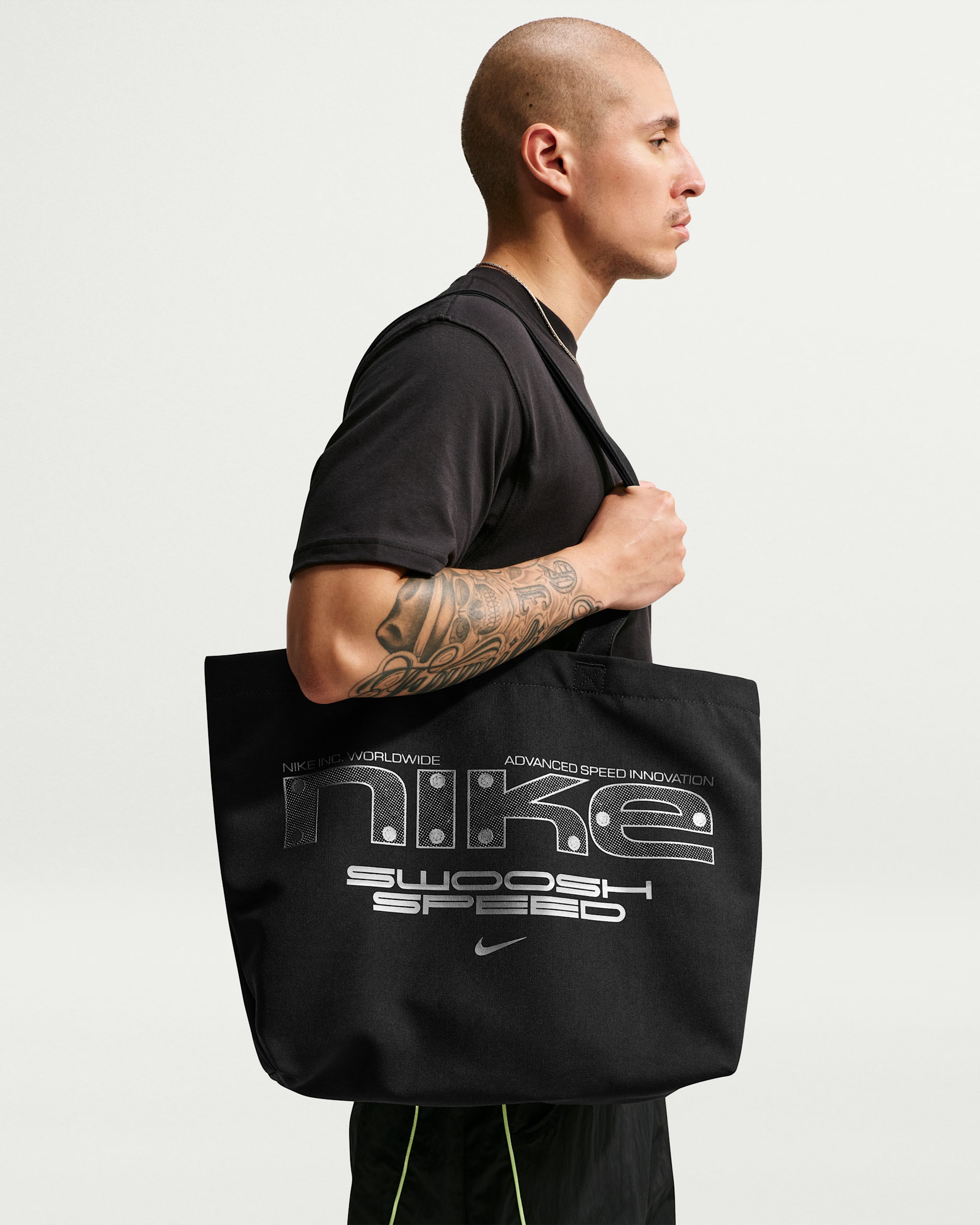 Bolsa tote (22 L) Nike Heritage 2.0 - Negro/Negro/Gris azulado metálico