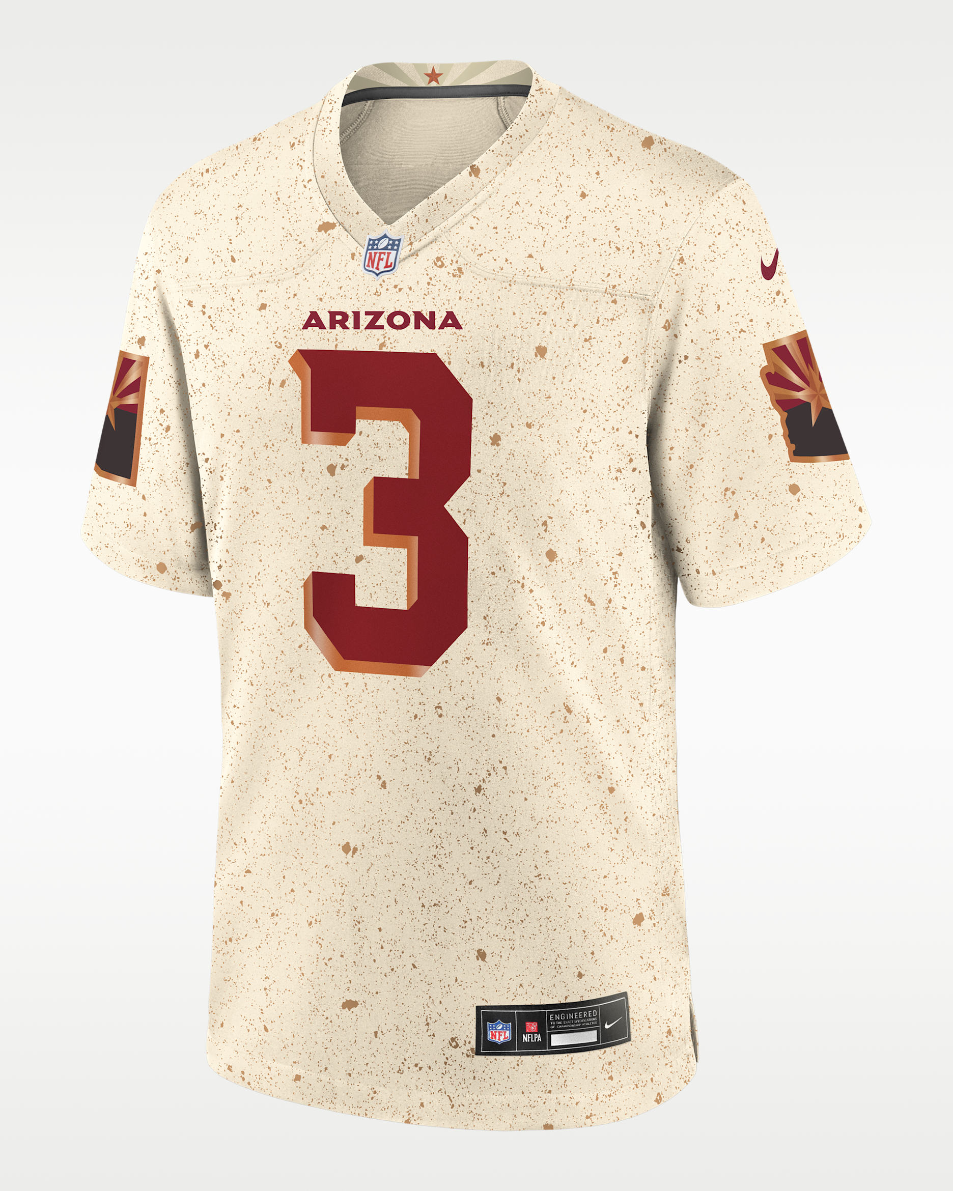 Budda Baker Arizona Cardinals Rivalries Collection Men’s Nike NFL Game Jersey - Natural