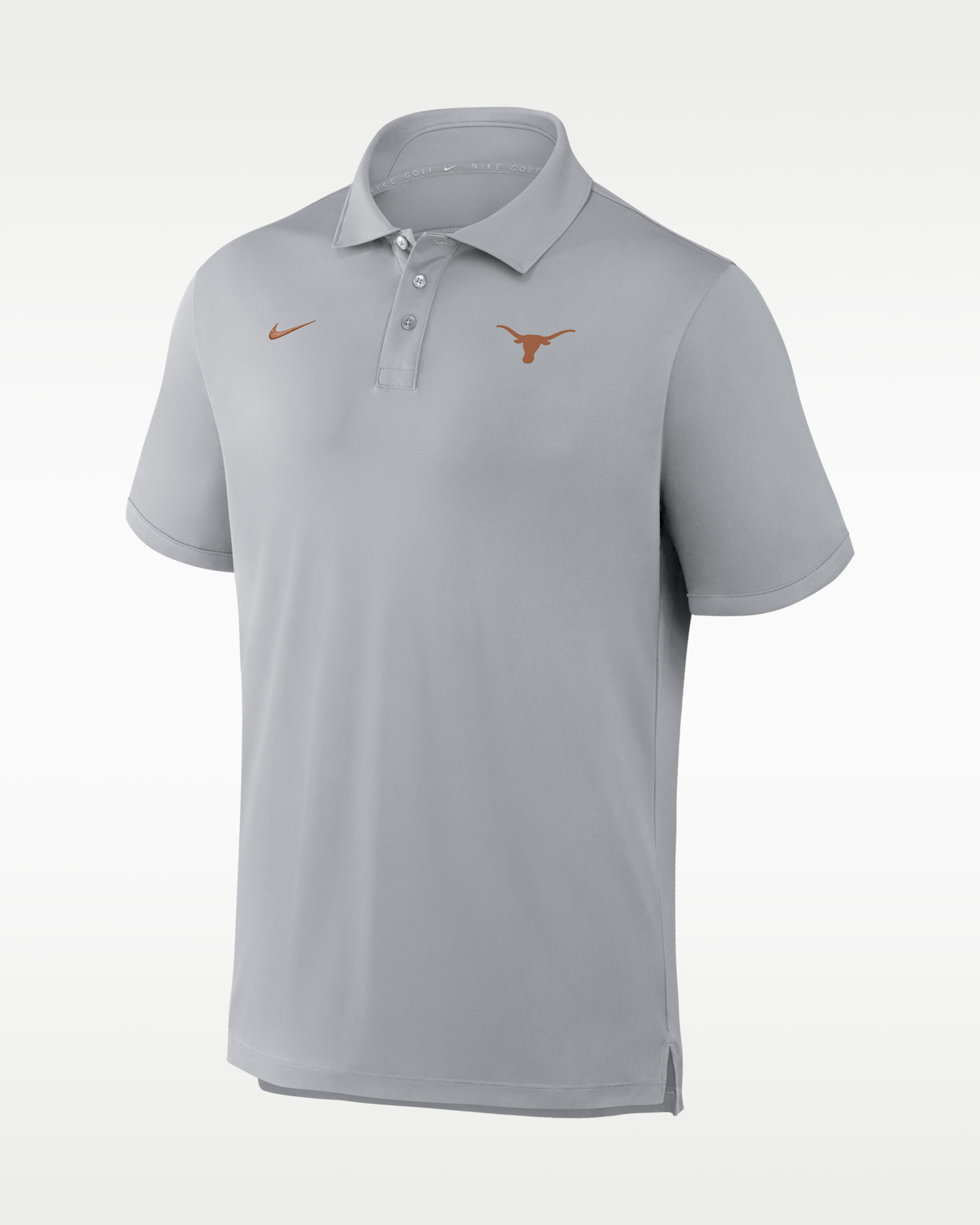 Polo universitaria Nike Dri-FIT para hombre Texas Par - Gris