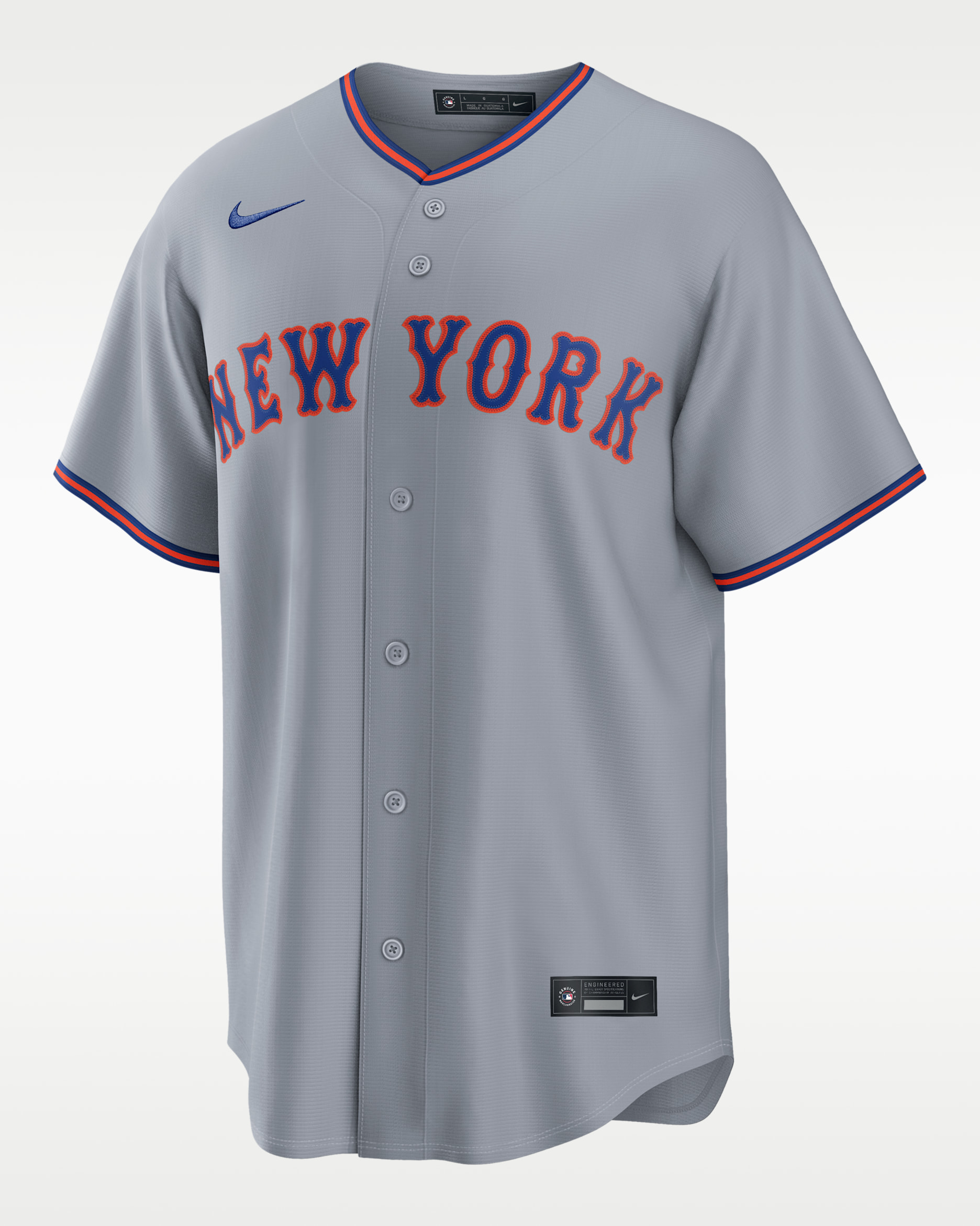 Jersey Nike Replica Mets Road New York Mets - Gris nube