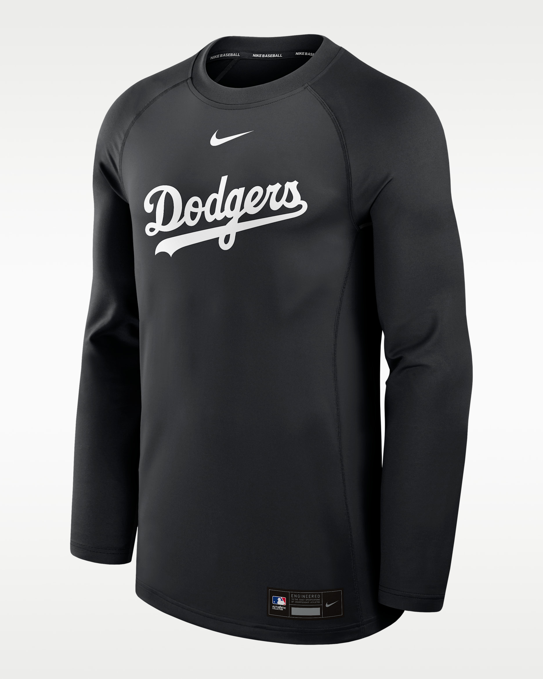 Los Angeles Dodgers Authentic Collection Game Time Men's Nike Dri-FIT MLB Long-Sleeve T-Shirt - Black