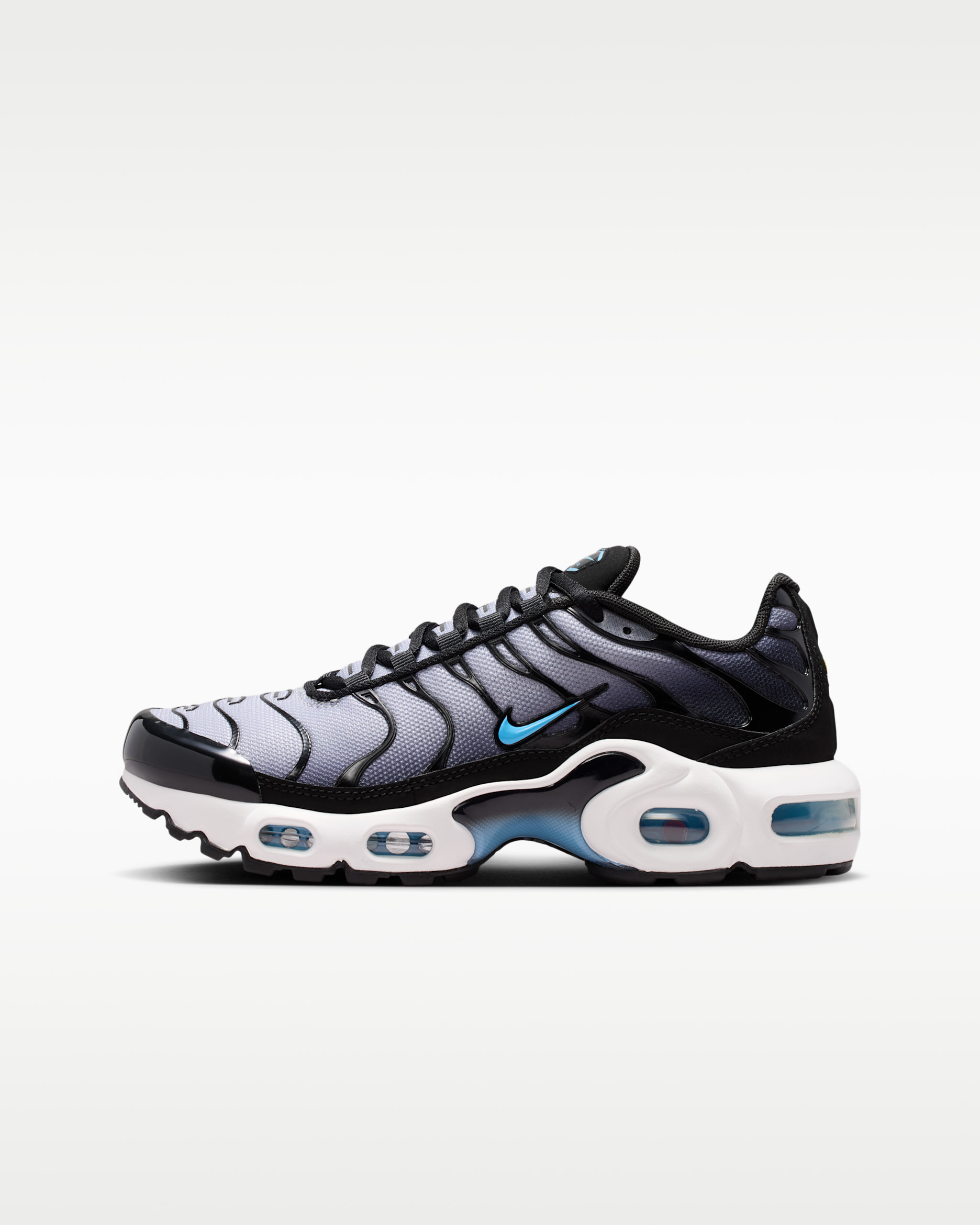 Sko Nike Air Max Plus för ungdom - Svart/Light Smoke Grey/Vit/Football Blue