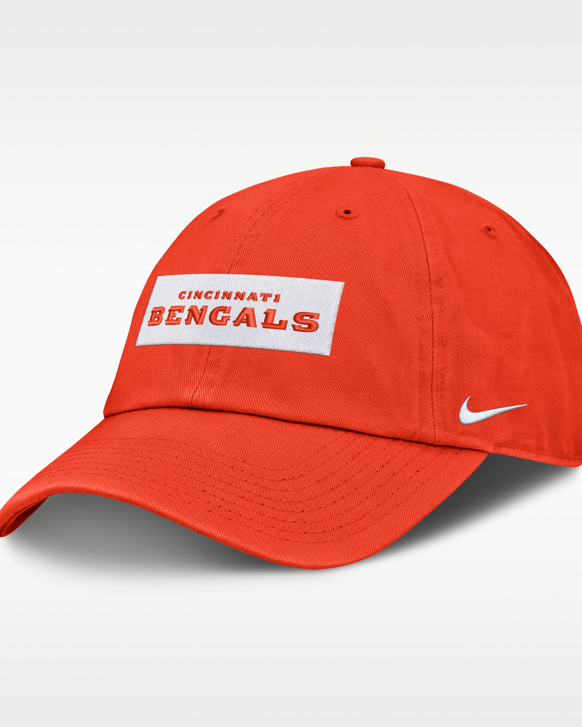 Cincinnati Bengals Primetime Club Wordmark Men's Nike NFL Adjustable Hat - Orange