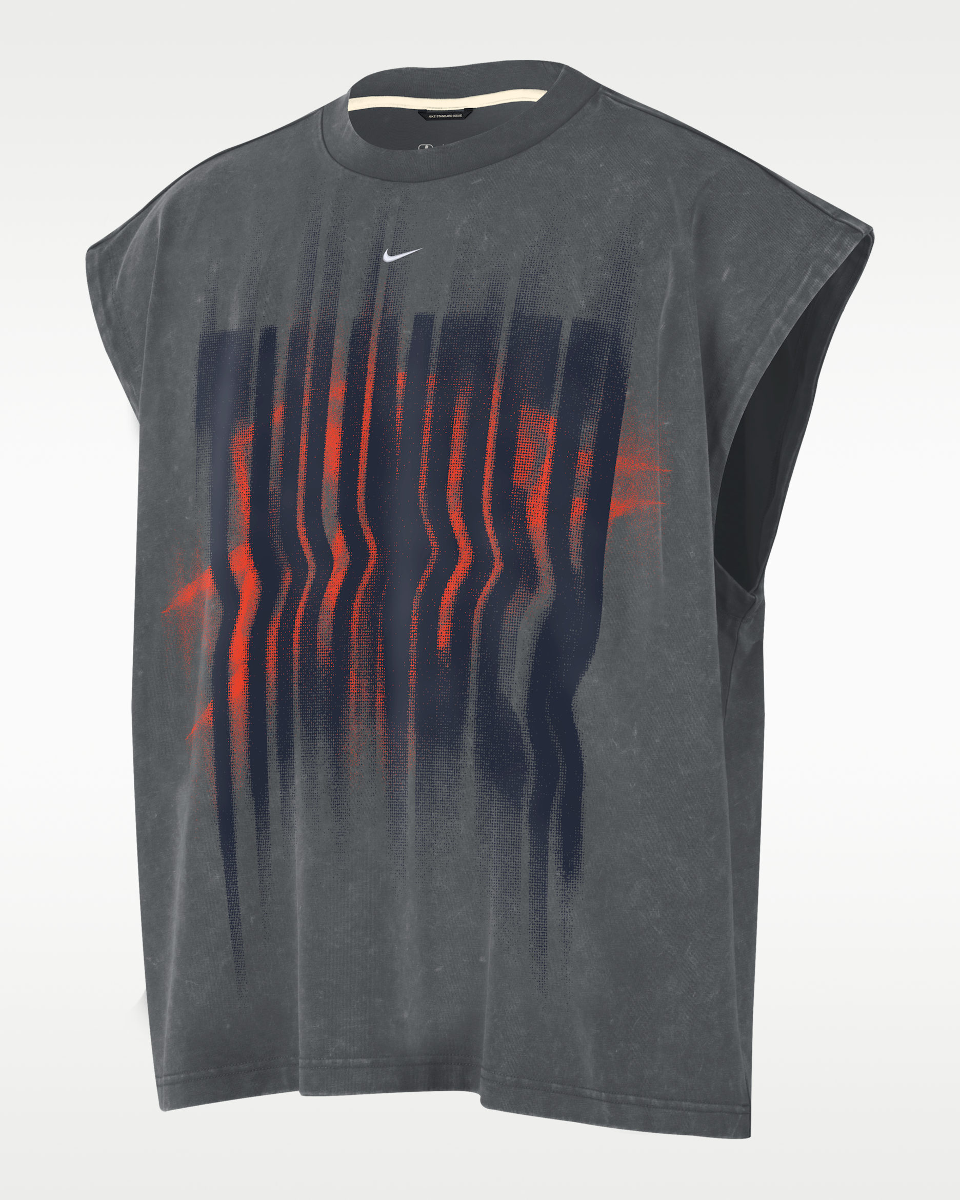 Oklahoma City Thunder Standard Issue Men's Basketball Sleeveless Top - Iron Grey/White