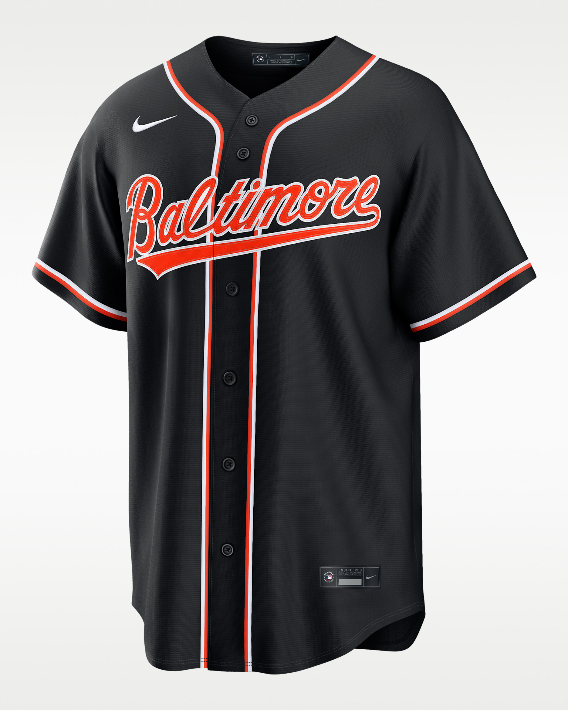 Jackson Holliday Baltimore Orioles Men's Nike MLB Replica Fashion Jersey - Black/Orange