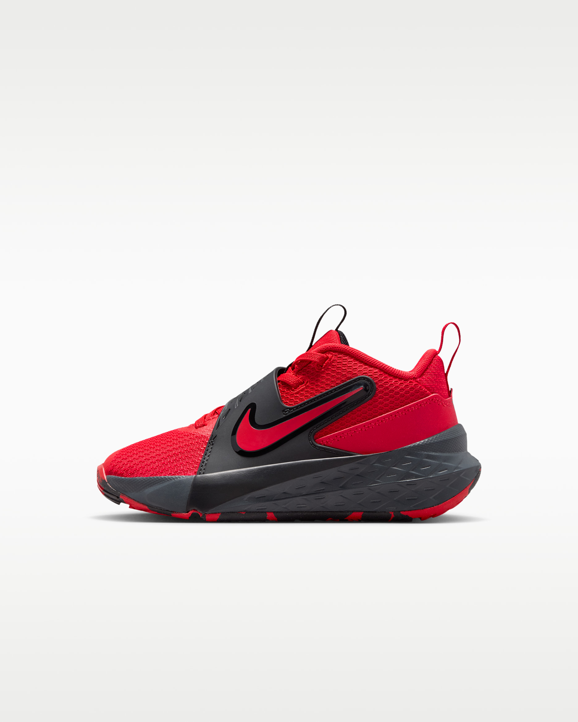 Nike Team Hustle D 12 Little Kids' Shoes - University Red/Black/Anthracite/University Red