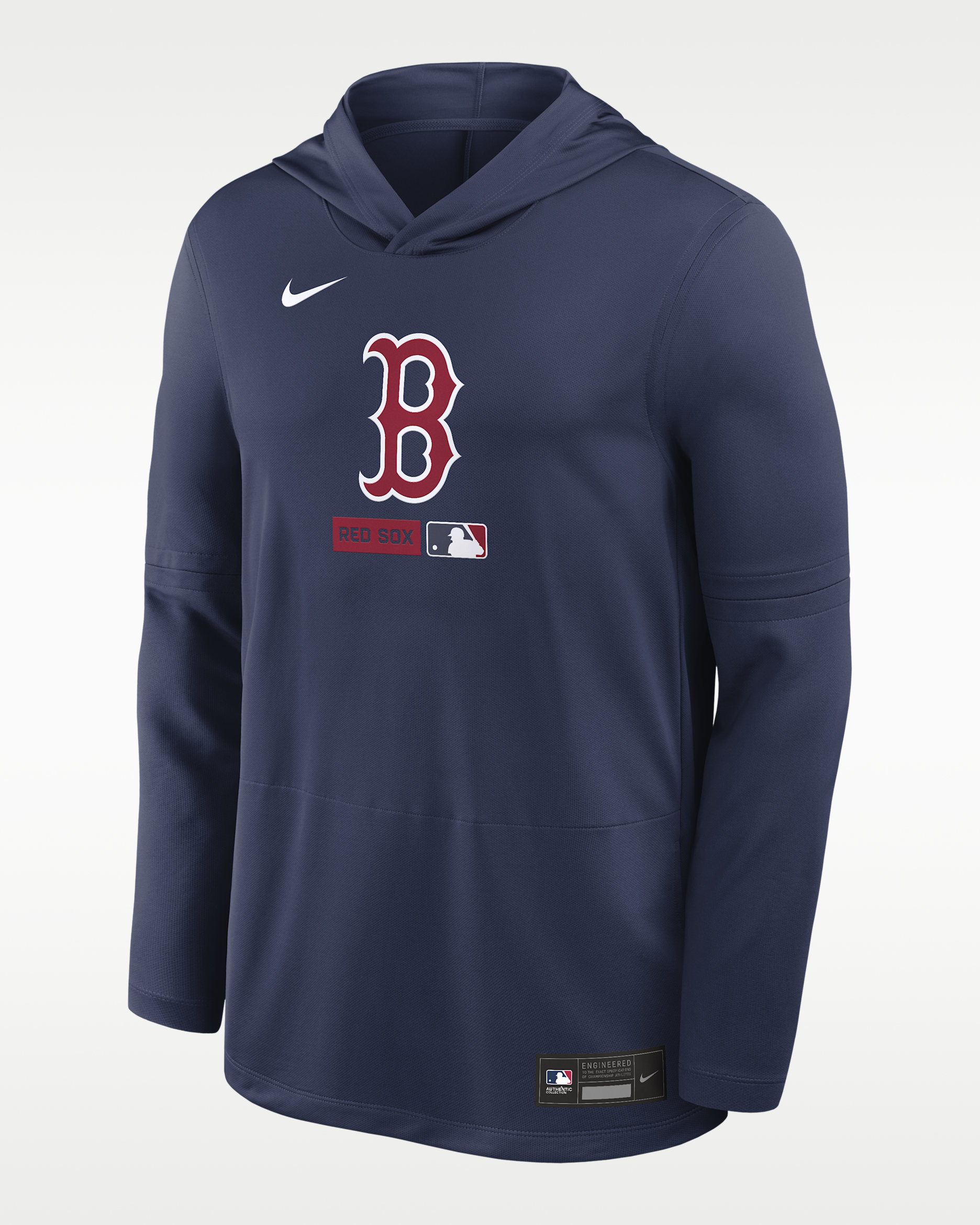 Boston Red Sox Authentic Collection Men's Nike Dri-FIT MLB Long-Sleeve Hooded Top - Midnight Navy