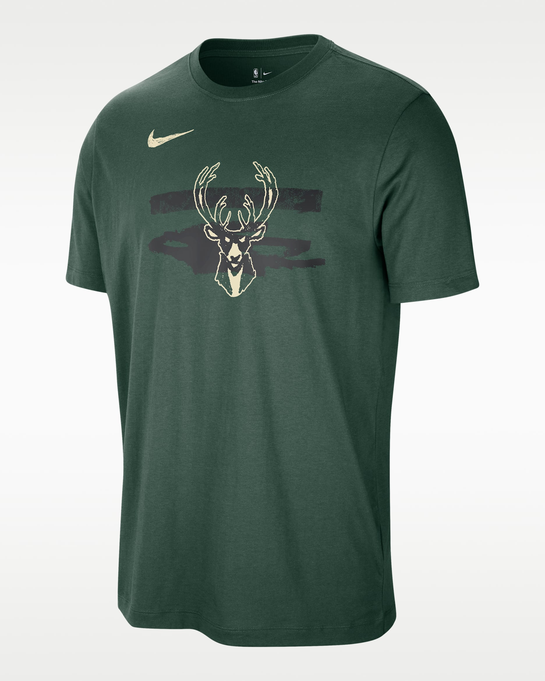 Milwaukee Bucks Courtside Men's Nike NBA T-Shirt - Fir