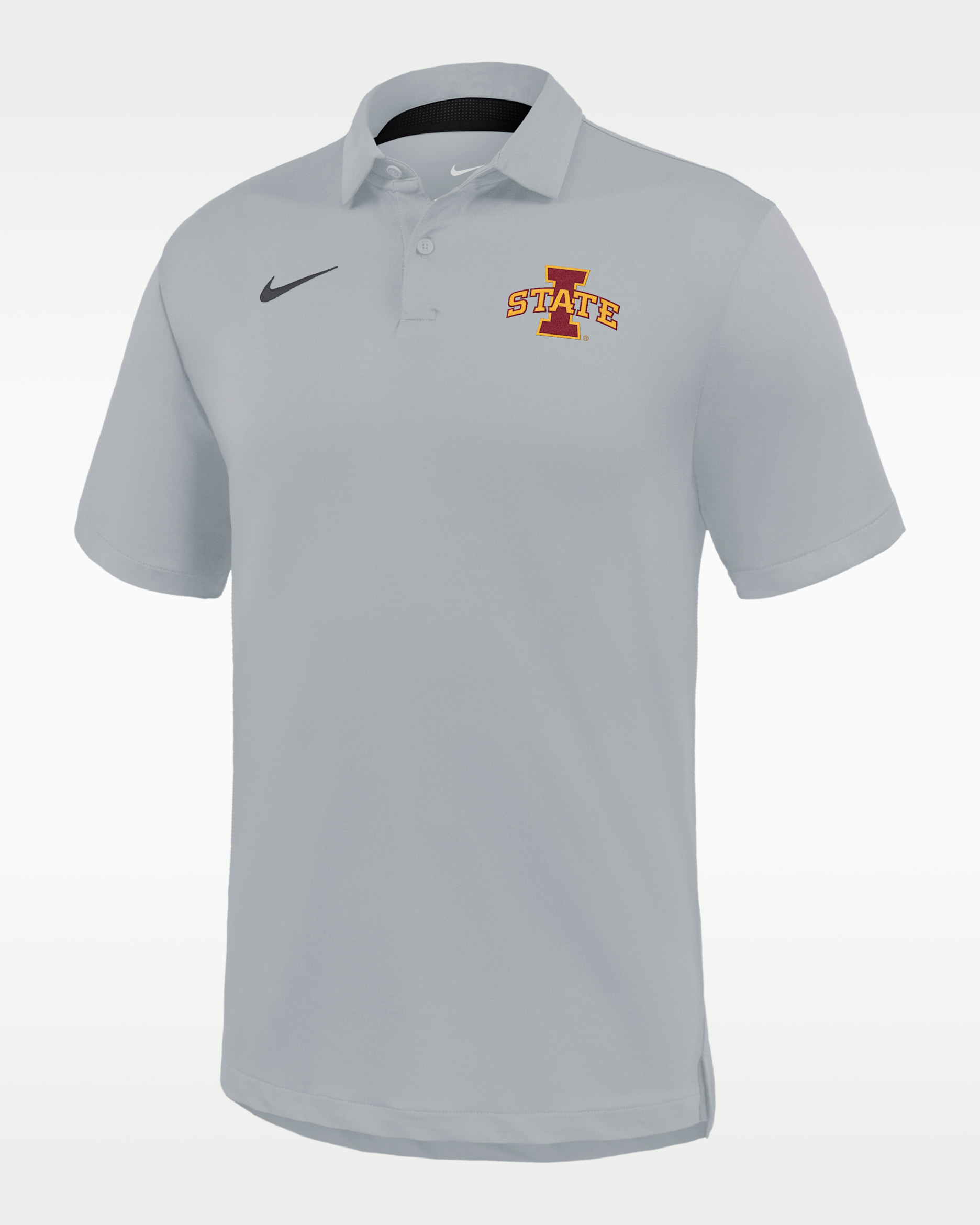 Iowa State Tour Men's Nike Dri-FIT College Polo - Light Smoke Grey